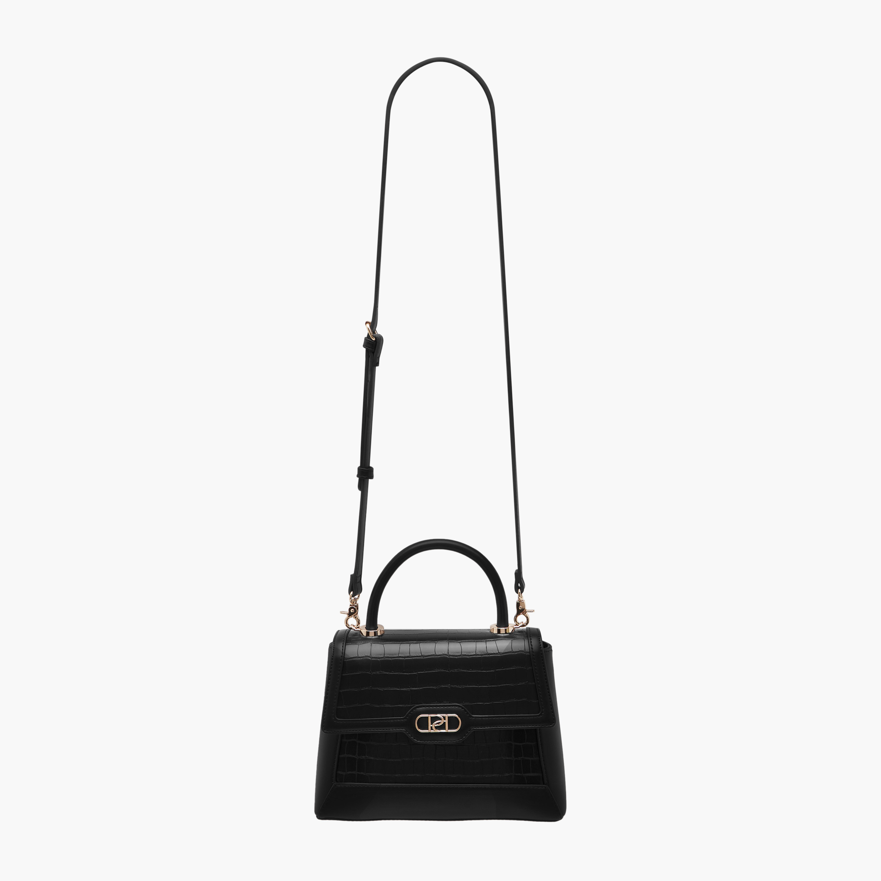 شنطة ساتشيل بارزة الملمس بحزام قابل للفصل وطية إغلاق من بابريكا-women-bagsandwallets-handbags-image-2
