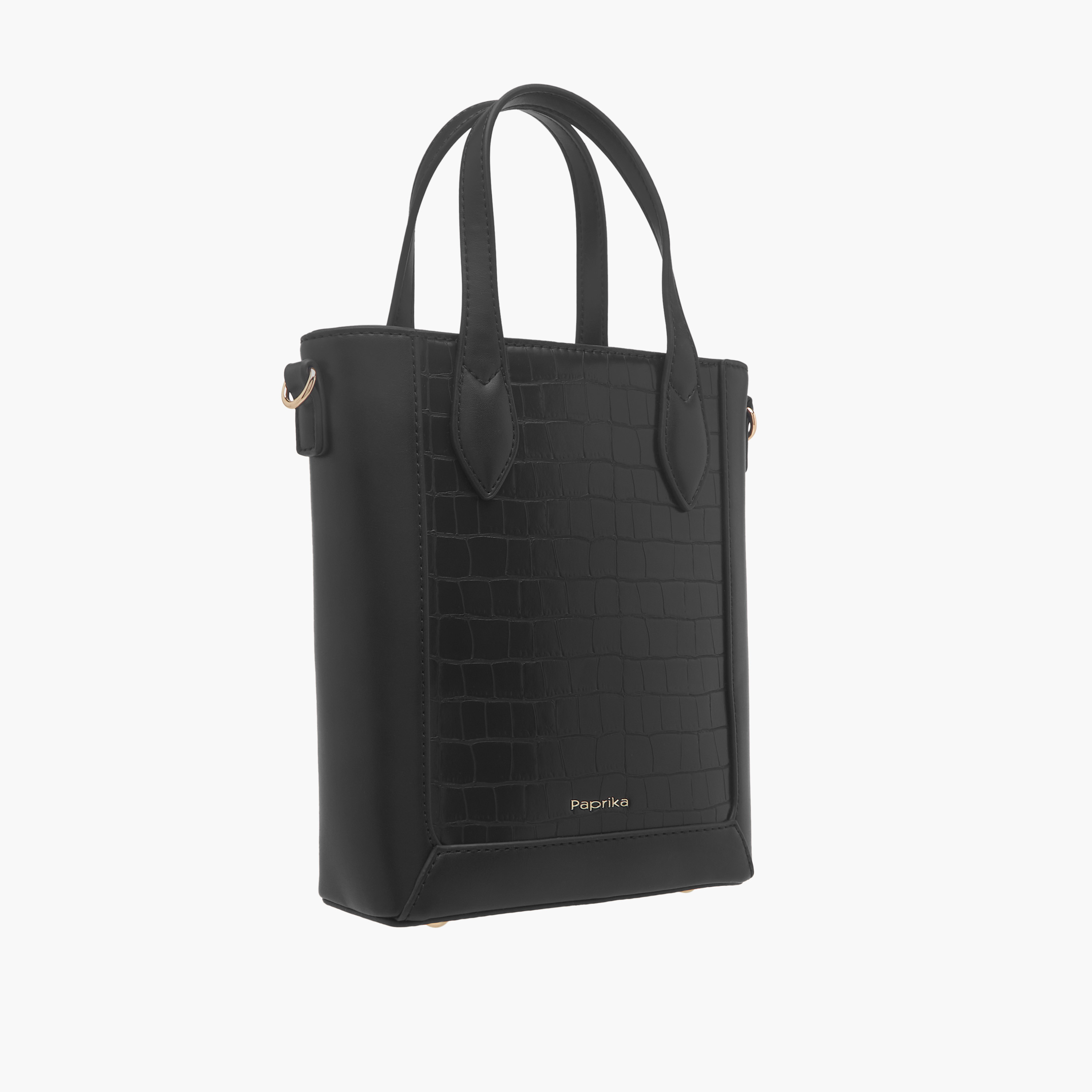 شنطة توتي بارزة الملمس بمقبض مزدوج وسحاب إغلاق من بابريكا-women-bagsandwallets-handbags-image-3