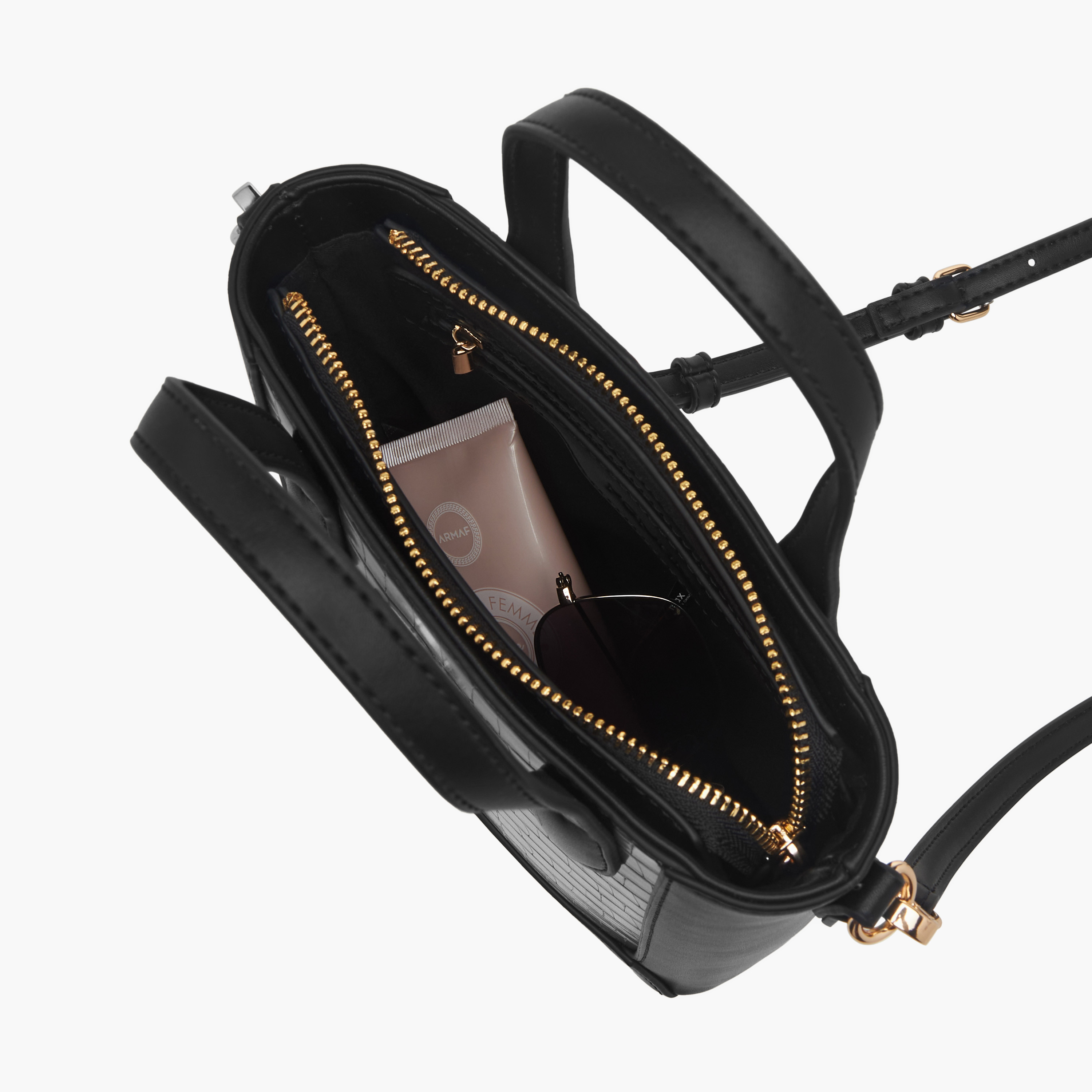 شنطة توتي بارزة الملمس بمقبض مزدوج وسحاب إغلاق من بابريكا-women-bagsandwallets-handbags-image-8