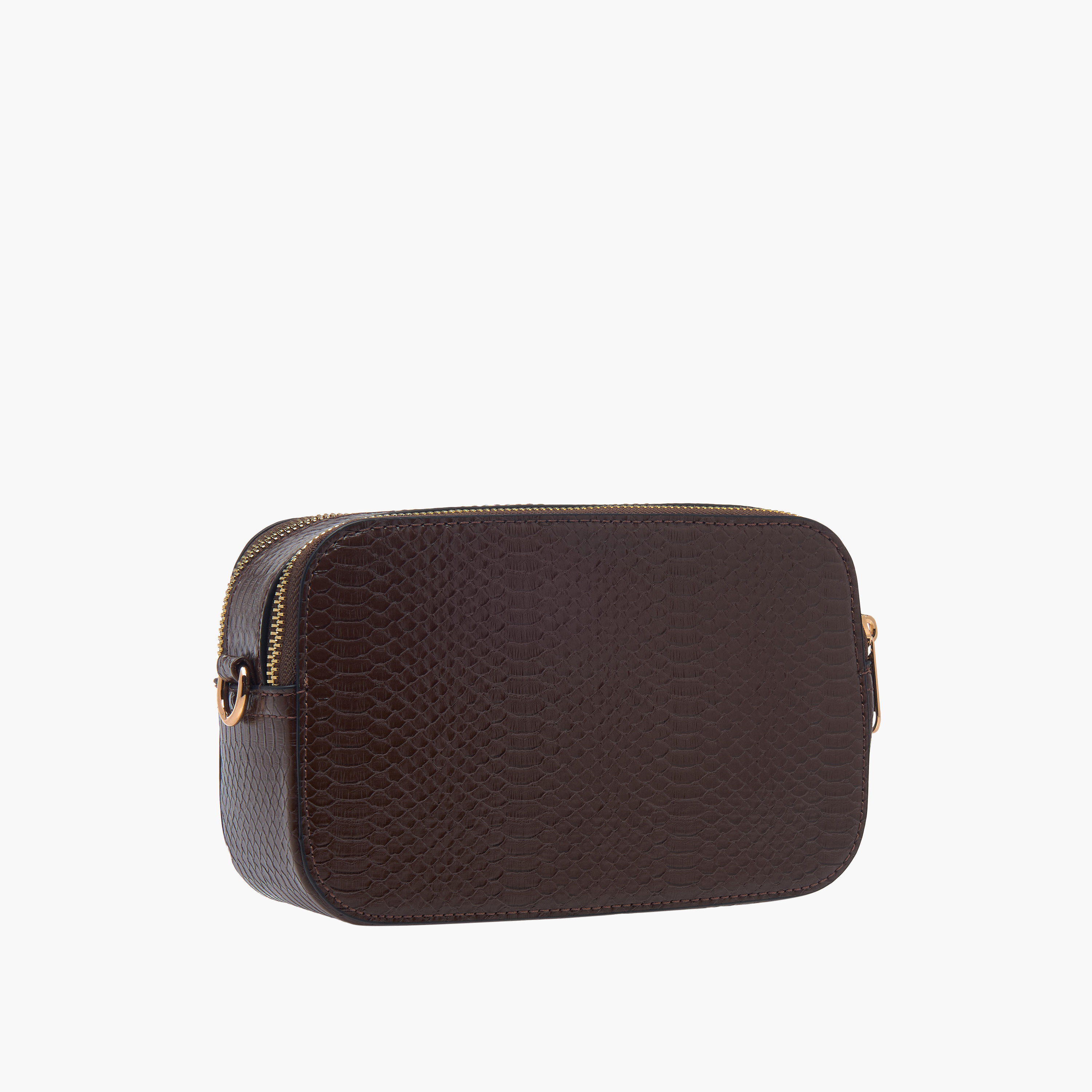 Paprika Textured Crossbody Bag with Chain Strap and Zip Closure-women-bagsandwallets-handbags-image-3