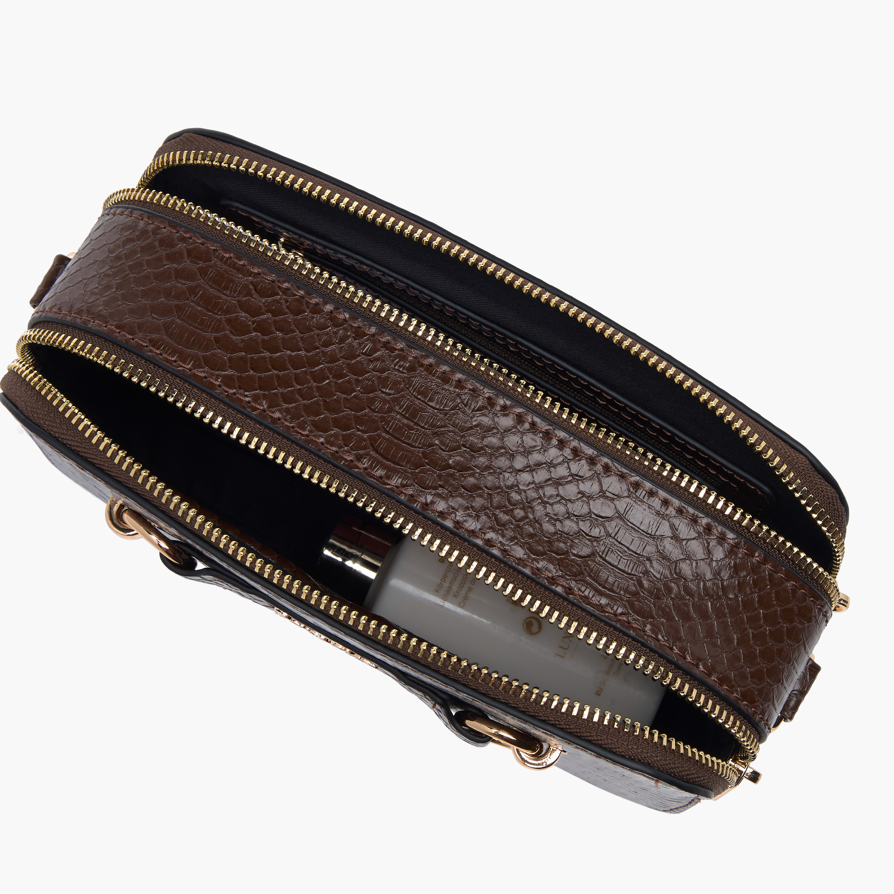 Paprika Textured Crossbody Bag with Chain Strap and Zip Closure-women-bagsandwallets-handbags-image-7