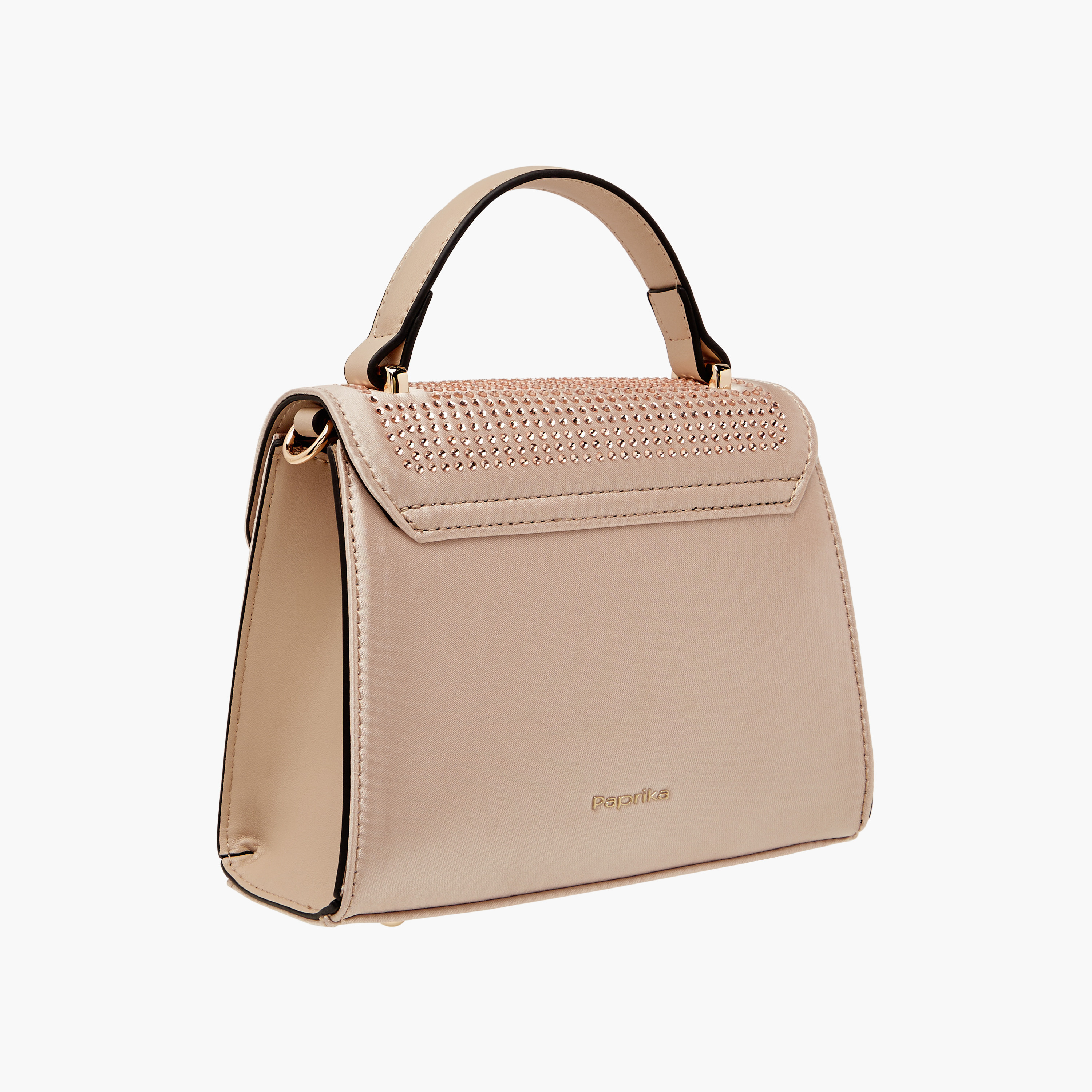 شنطة ساتشيل مزينة بحزام قابل للفصل وطية إغلاق من بابريكا-women-bagsandwallets-handbags-image-11
