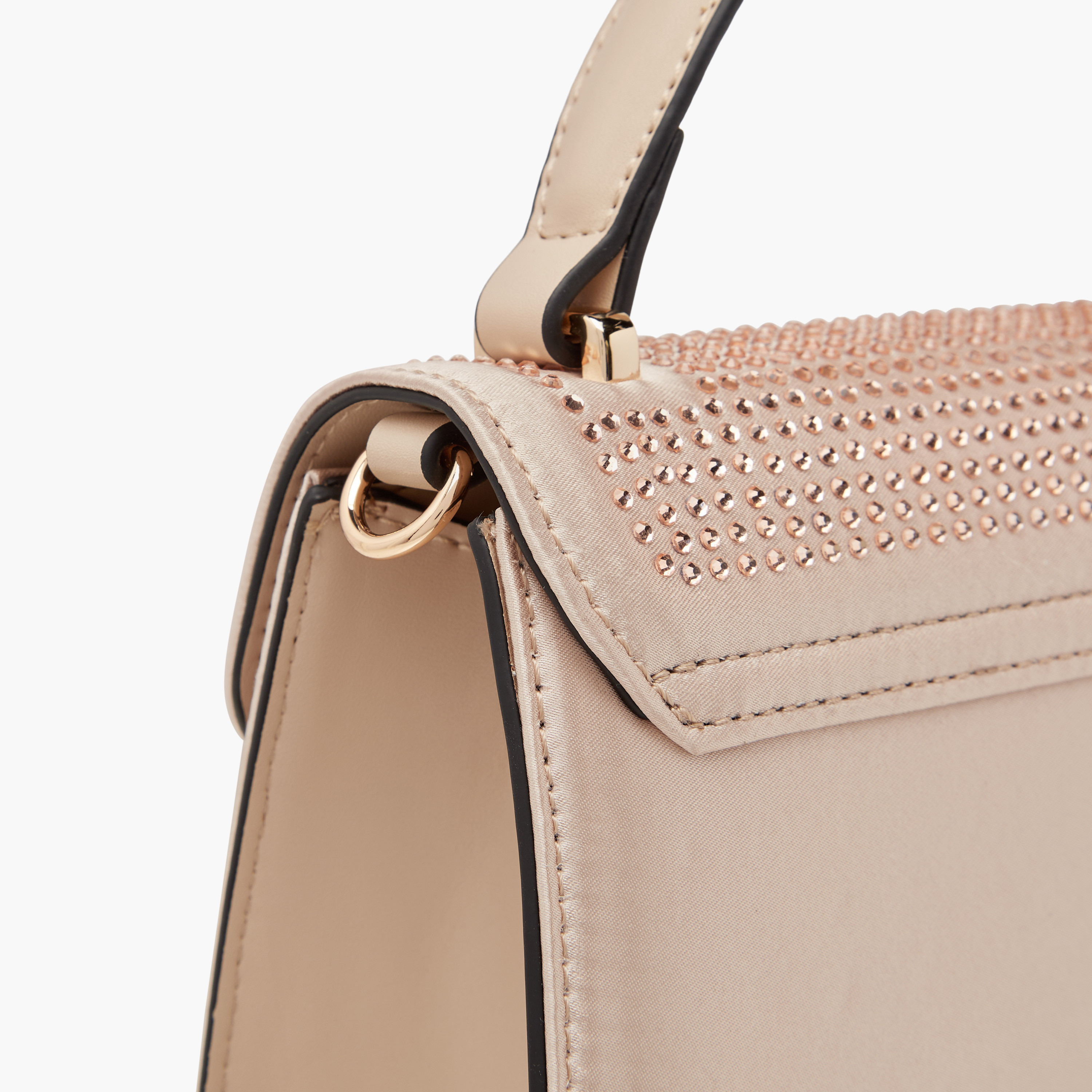 Paprika Embellished Satchel Bag with Detachable Chain Strap and Flap Closure-women-bagsandwallets-handbags-image-5