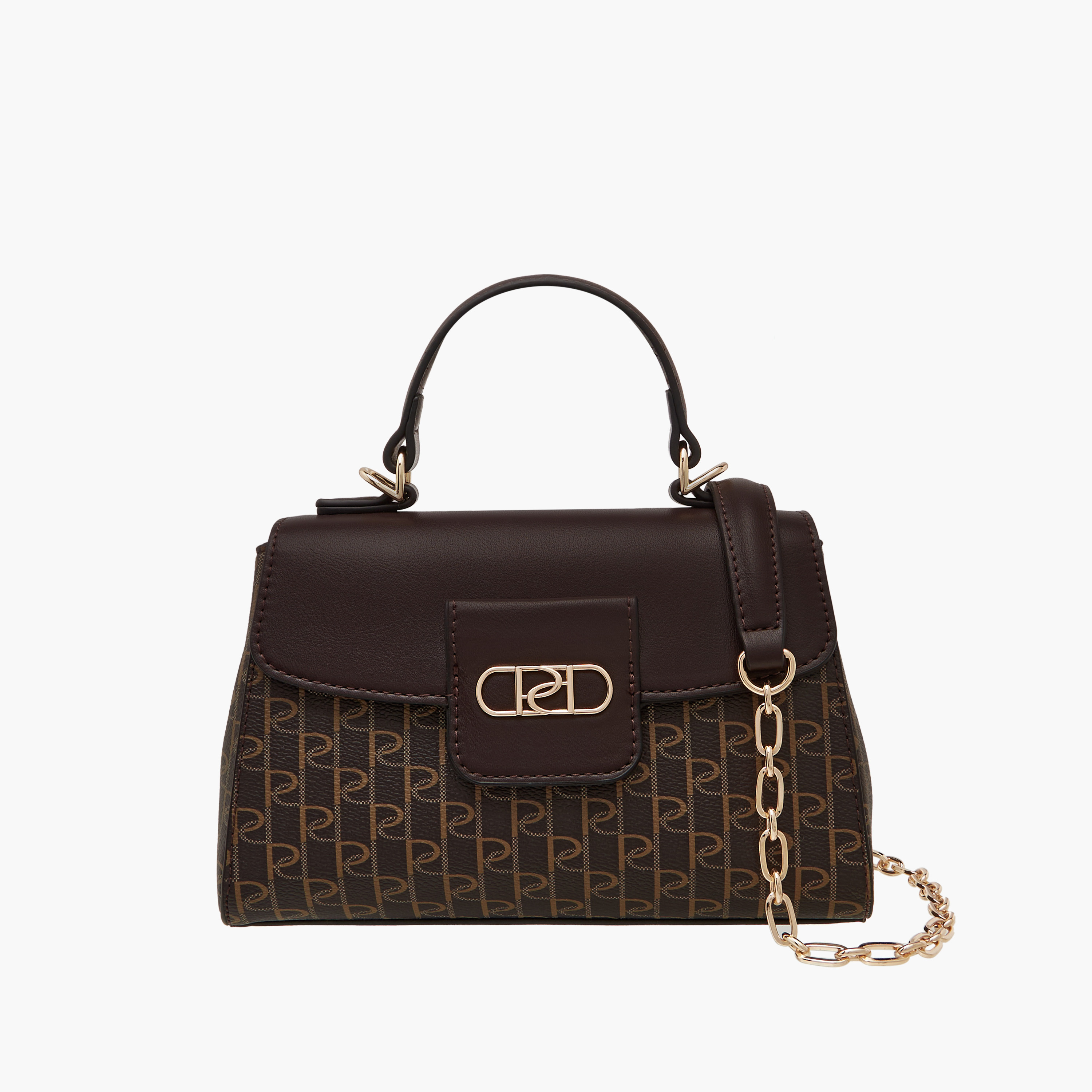 شنطة ساتشيل بطبعات مونوجرام وحزام سلسلة من بابريكا-women-bagsandwallets-handbags-image-1