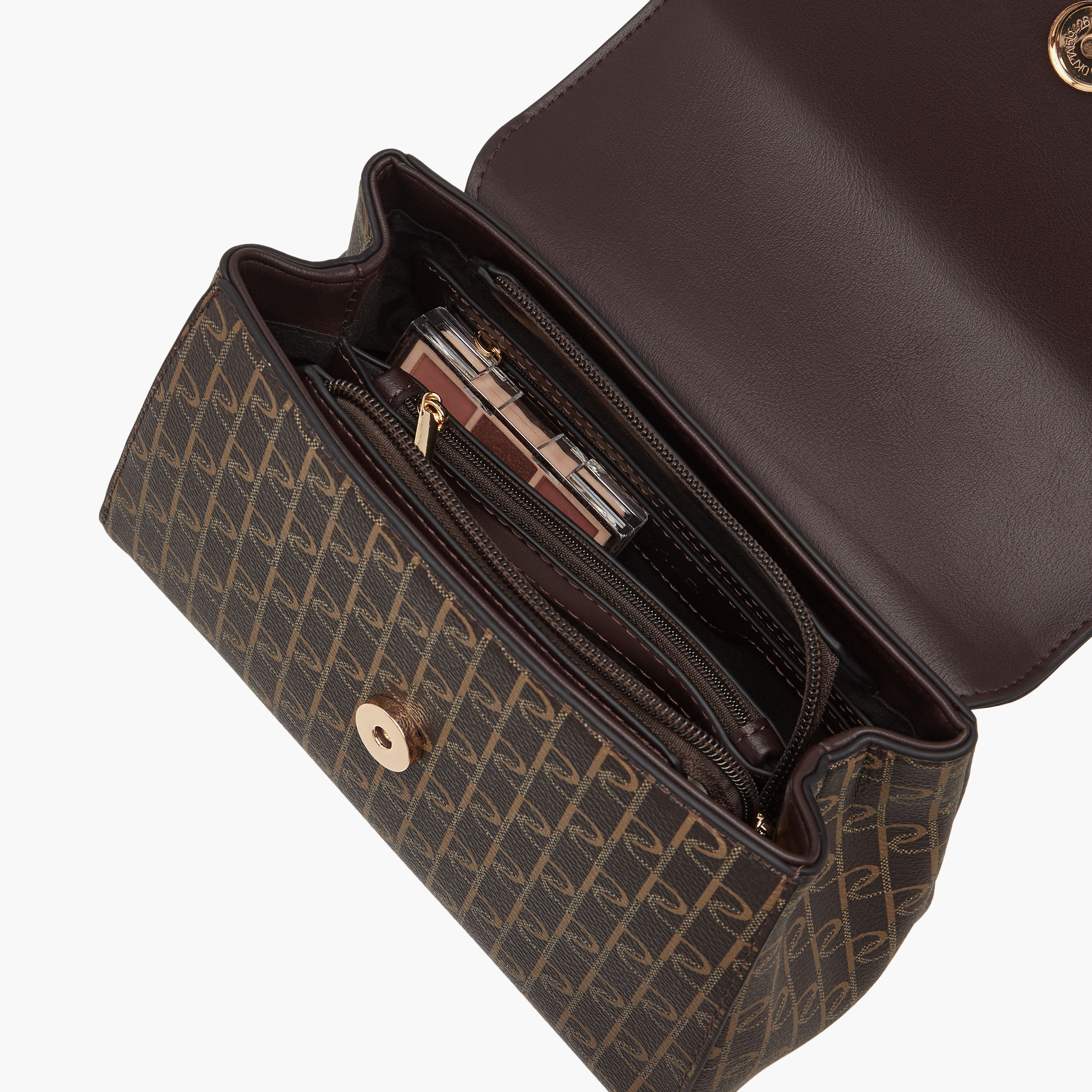 شنطة ساتشيل بطبعات مونوجرام وحزام سلسلة من بابريكا-women-bagsandwallets-handbags-image-7