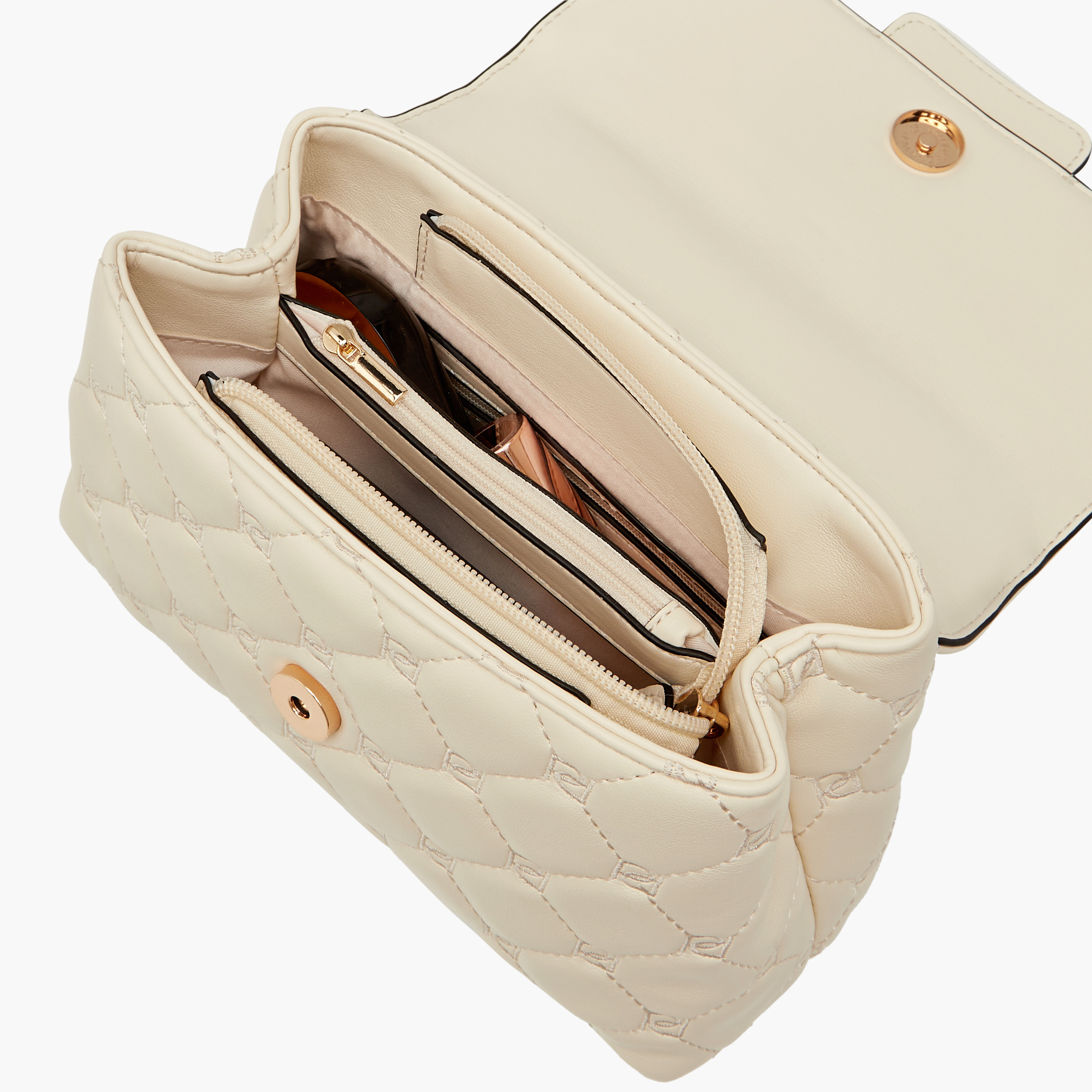 شنطة ساتشيل مبطنة بحزام قابل للفصل وطية إغلاق من بابريكا-women-bagsandwallets-handbags-image-7