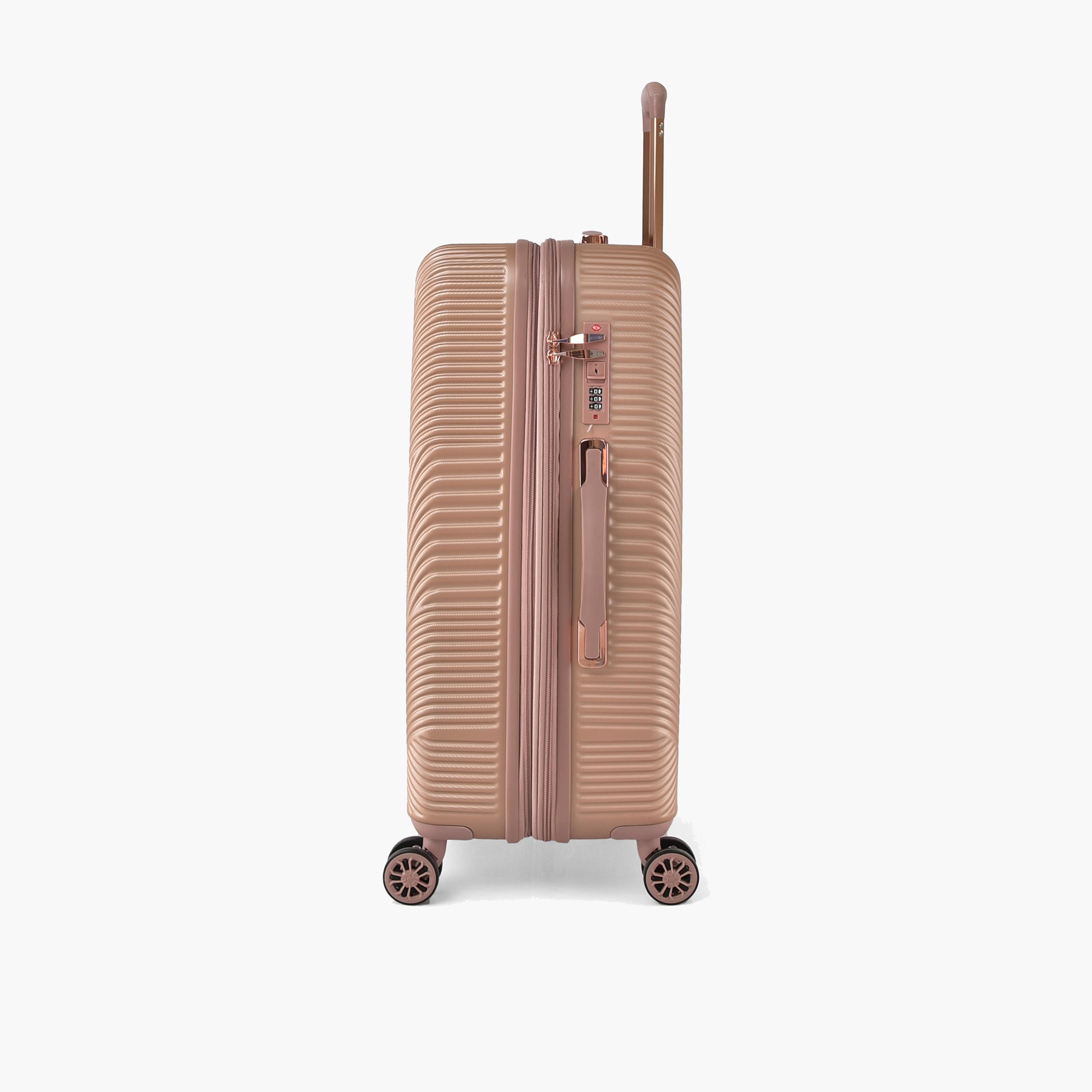 تراك-  طقم شنط سفر 4 قطع صلبة من مادة ABS بأربع عجلات مع قفل برمز  | HK304/4P-travel-luggagesandbags-luggage-image-7