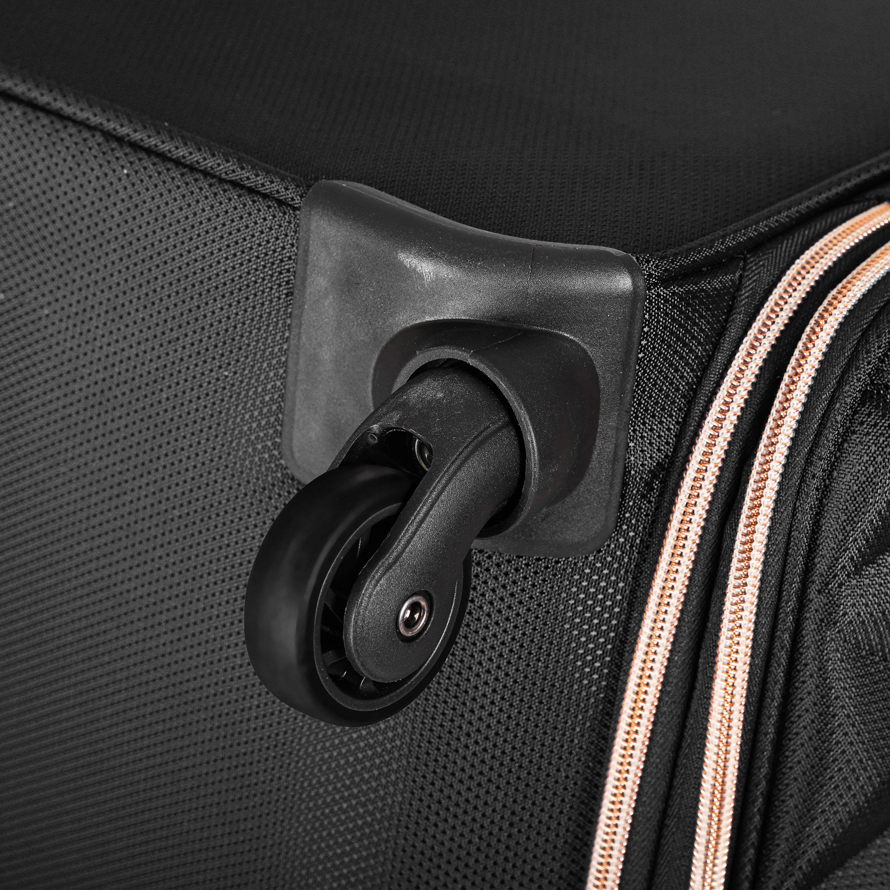 Track Set of 3 Textile Softcase 4-Wheeler Spinner Luggage Bags with Combination Lock | LG004/3P-travel-luggagesandbags-luggage-image-11