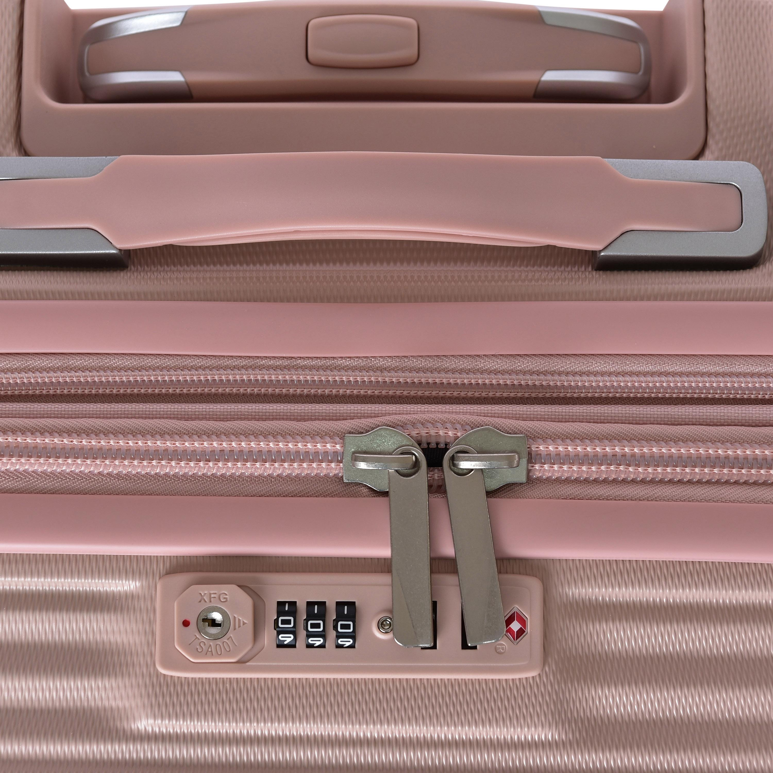 تراك-  طقم شنط سفر 4 قطع صلبة من مادة ABS بأربع عجلات مع قفل برمز  | 6037/4P-travel-luggagesandbags-luggage-image-23