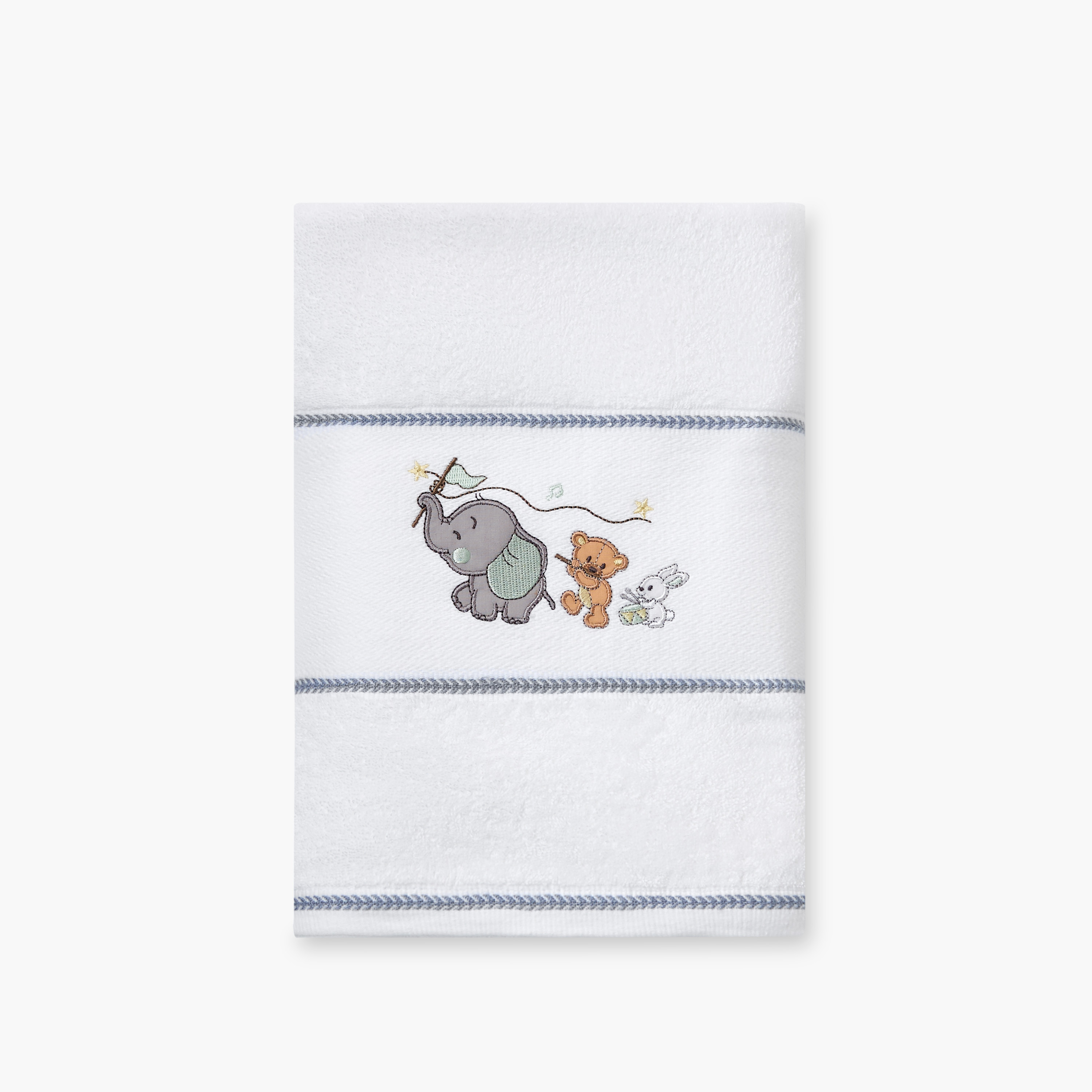 Juniors Applique Detail Bath Towel - 60x120 cm-baby-bathandcare-towels-image-3