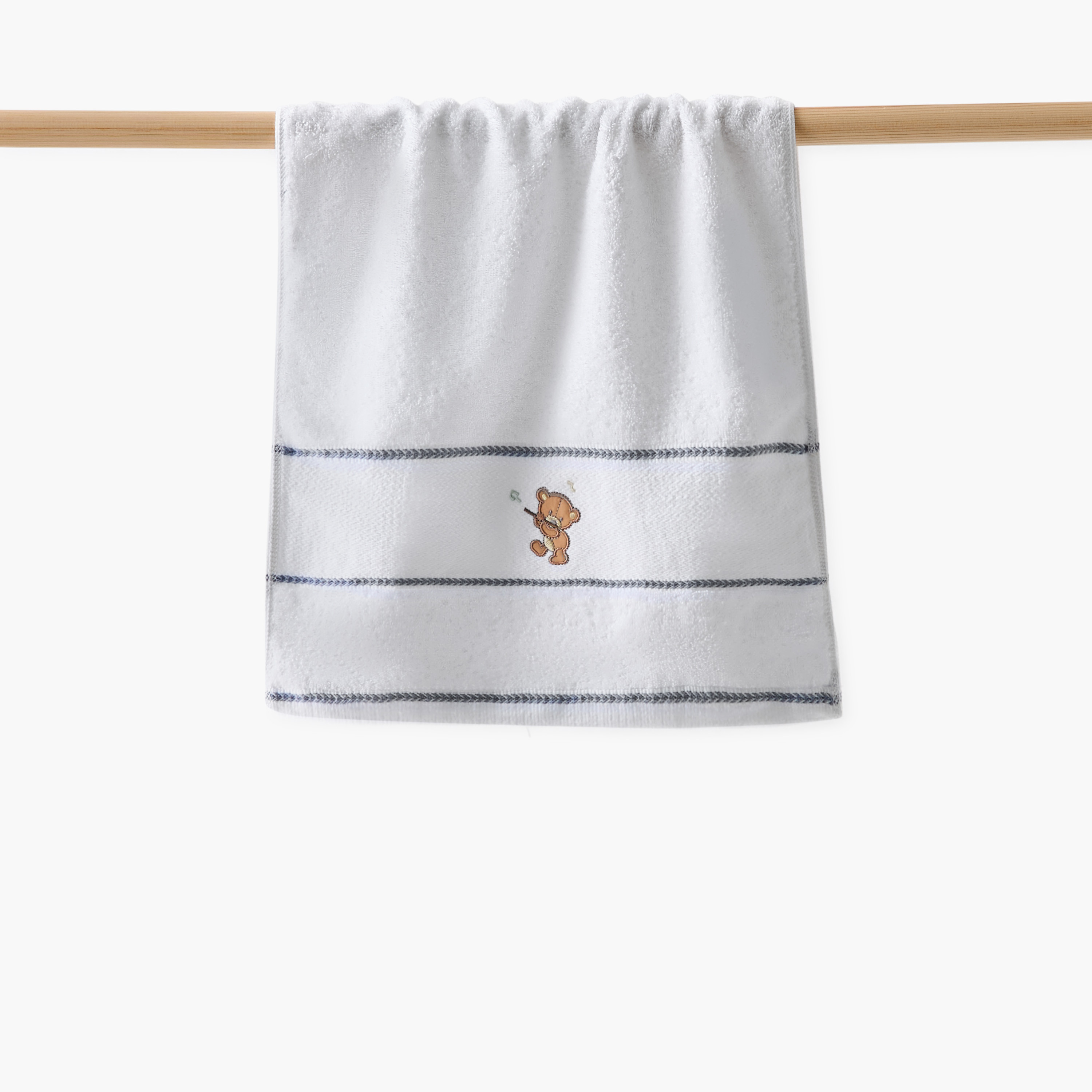 Juniors Bear Applique Towel - 60x120 cm-baby-bathandcare-towels-image-1