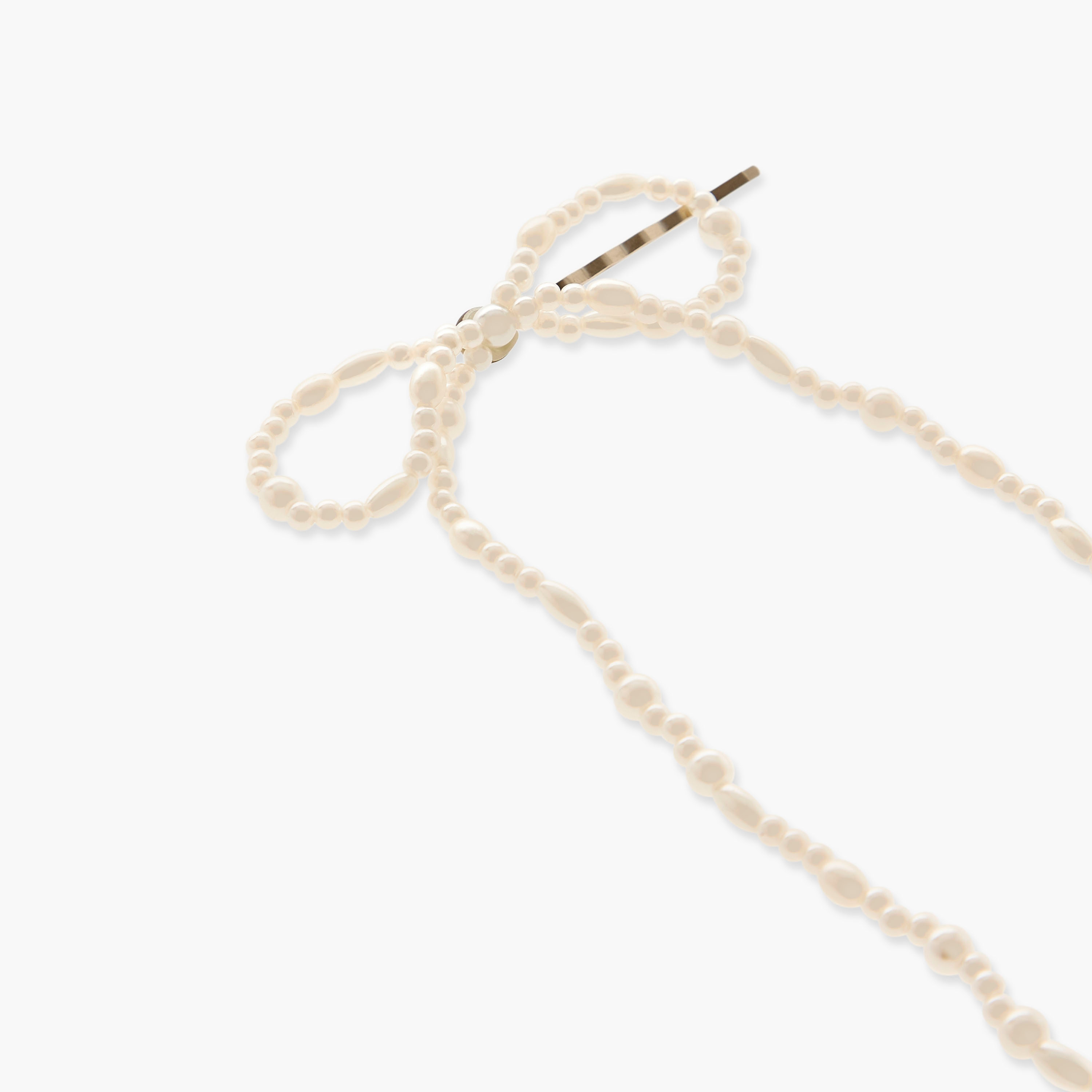 دبوس شعر مزين بفيونكة خرز-women-hairaccessories-hairpins-image-5