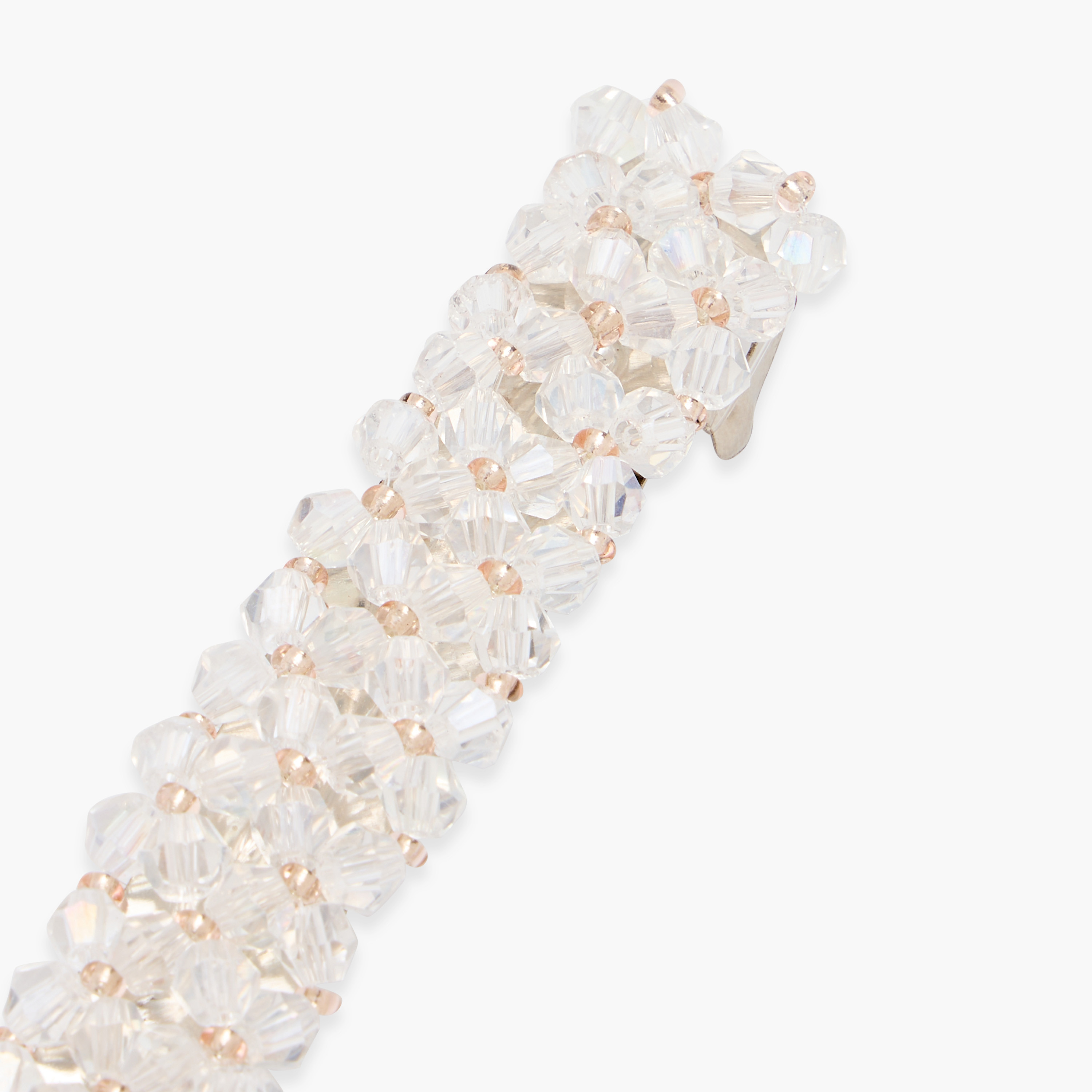 Flower Embellished Barrette Hair Clip-women-hairaccessories-clips-image-5