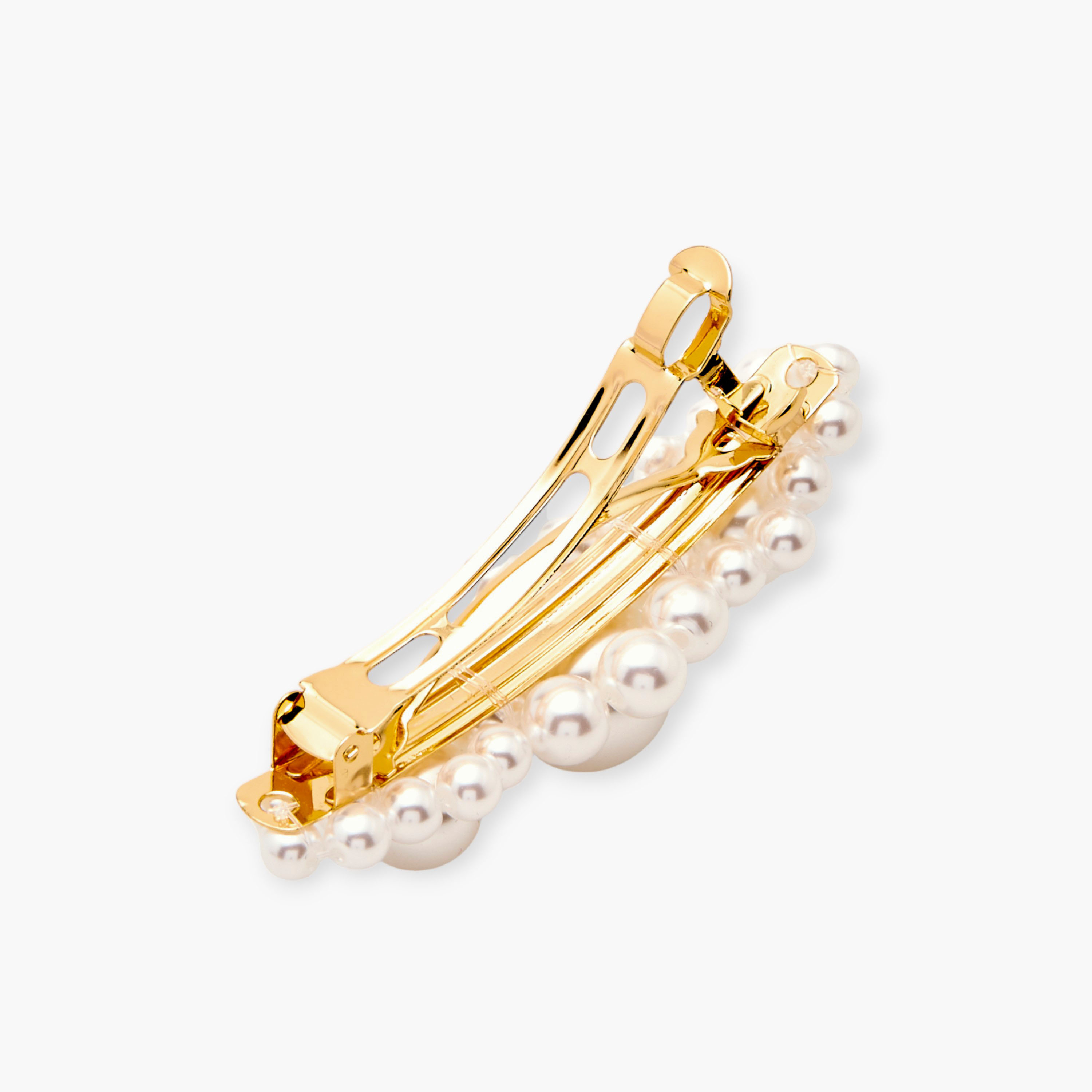 Pearl Embellished Barrette Hair Clip-women-hairaccessories-clips-image-4