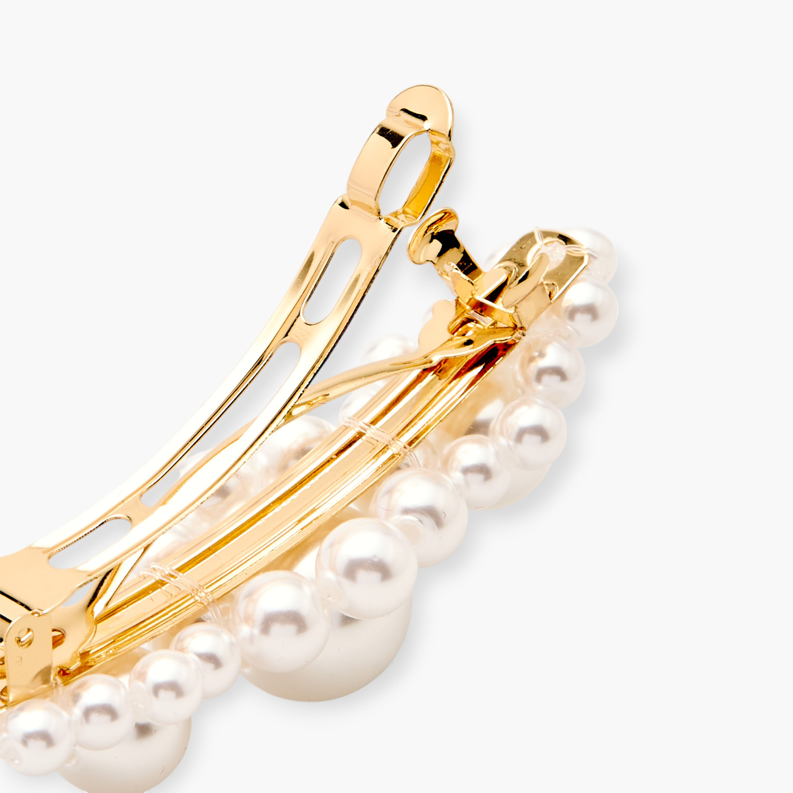 Pearl Embellished Barrette Hair Clip-women-hairaccessories-clips-image-6