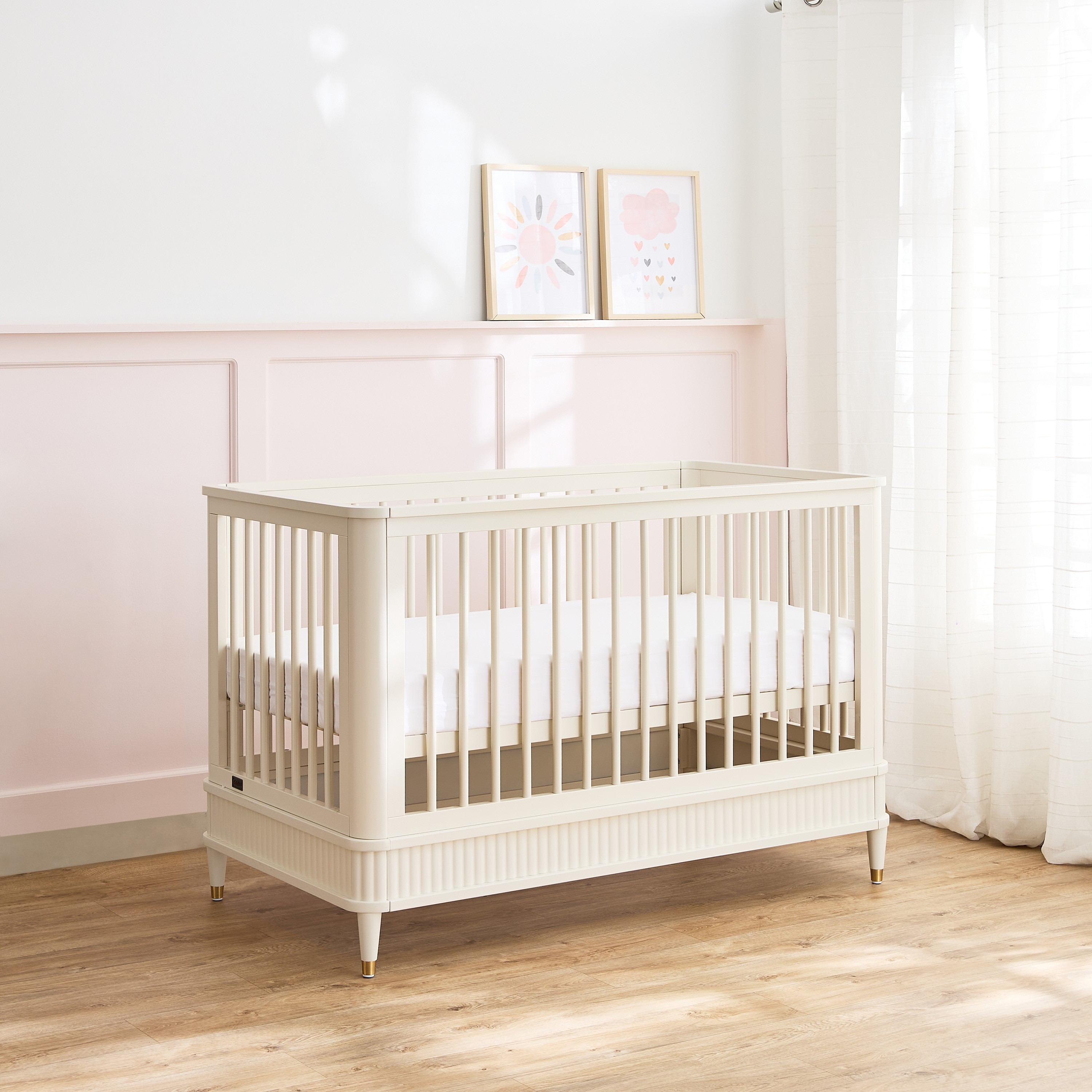 Giggles Aurelia Crib with Convertible Design and Guard Rails-baby-nursery-furniture-cribsandbeds-babycribs-image-5