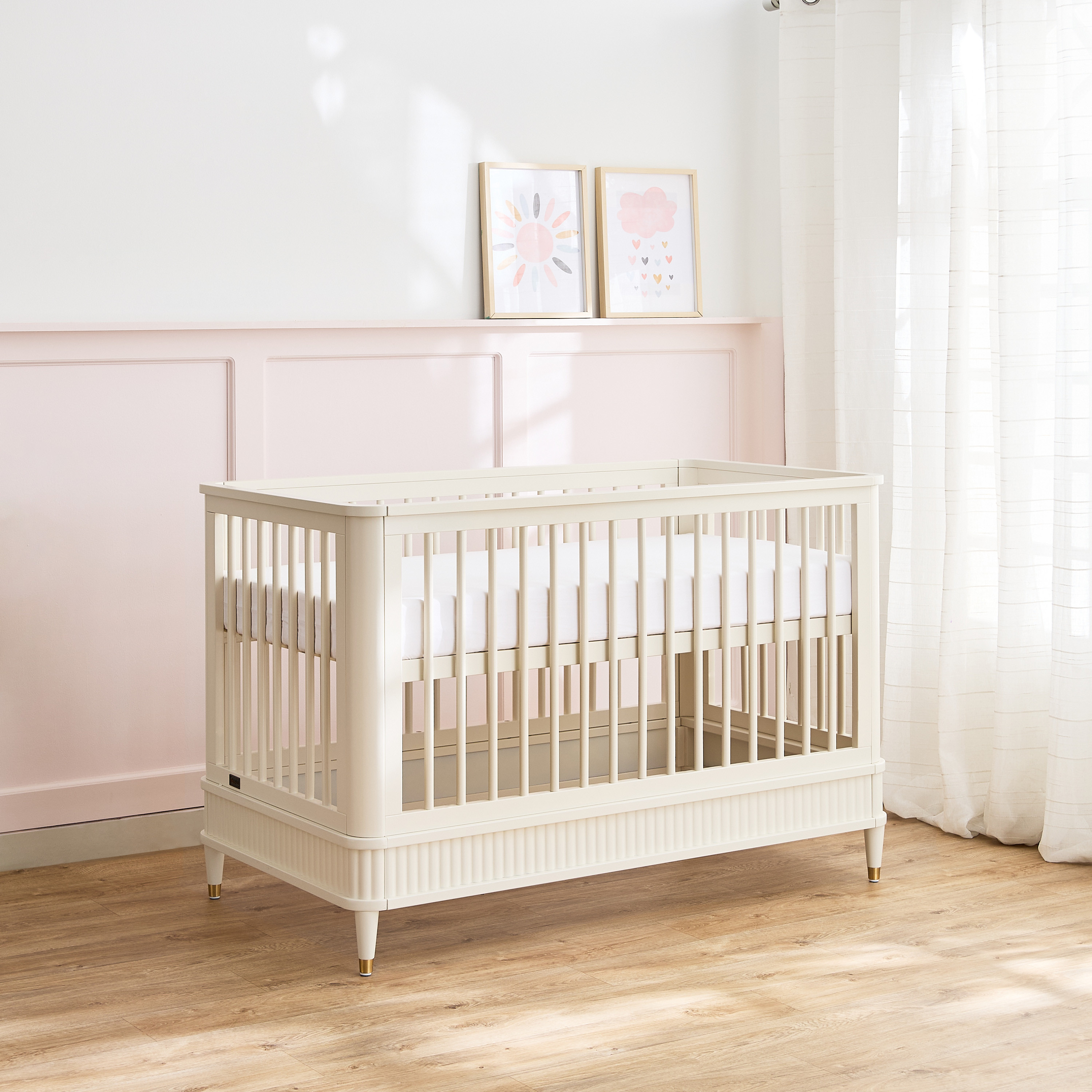 Giggles Aurelia Crib with Convertible Design and Guard Rails-baby-nursery-furniture-cribsandbeds-babycribs-image-6