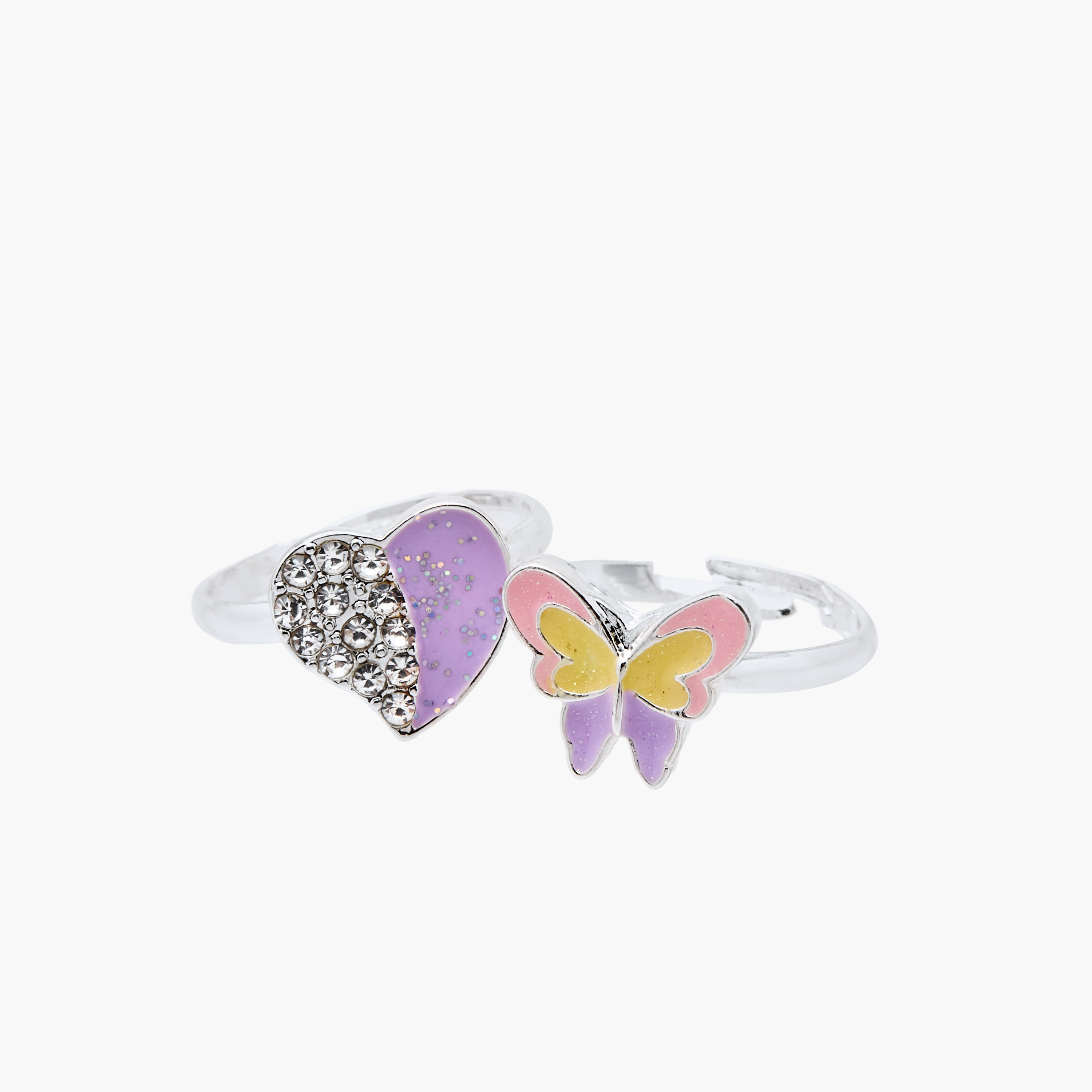 Applique Detail Adjustable Ring - Set of 5-girls-accessories-jewellery-image-4