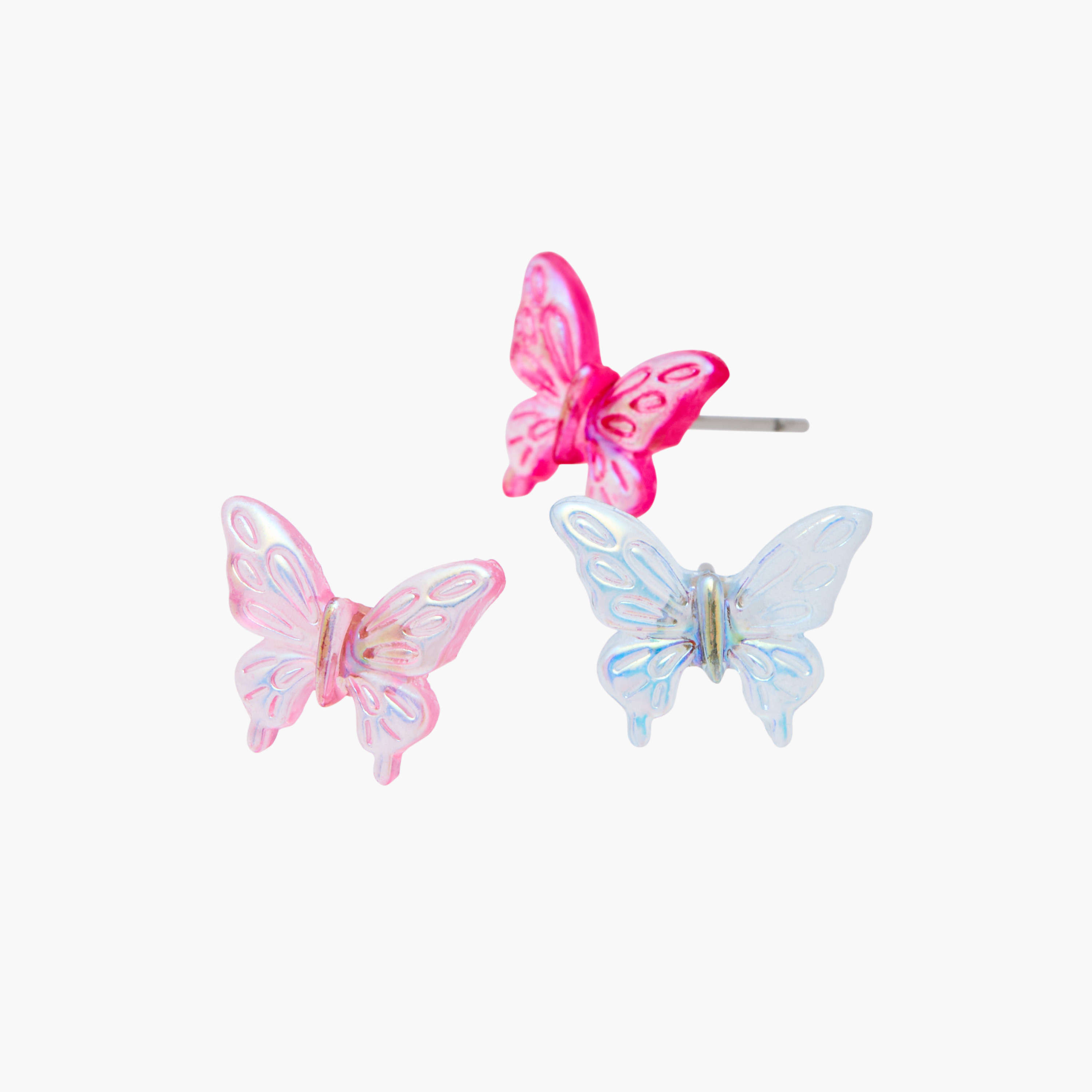 Charmz Butterfly Applique Earrings with Pushback Closure - Set of 3-girls-accessories-jewellery-image-3