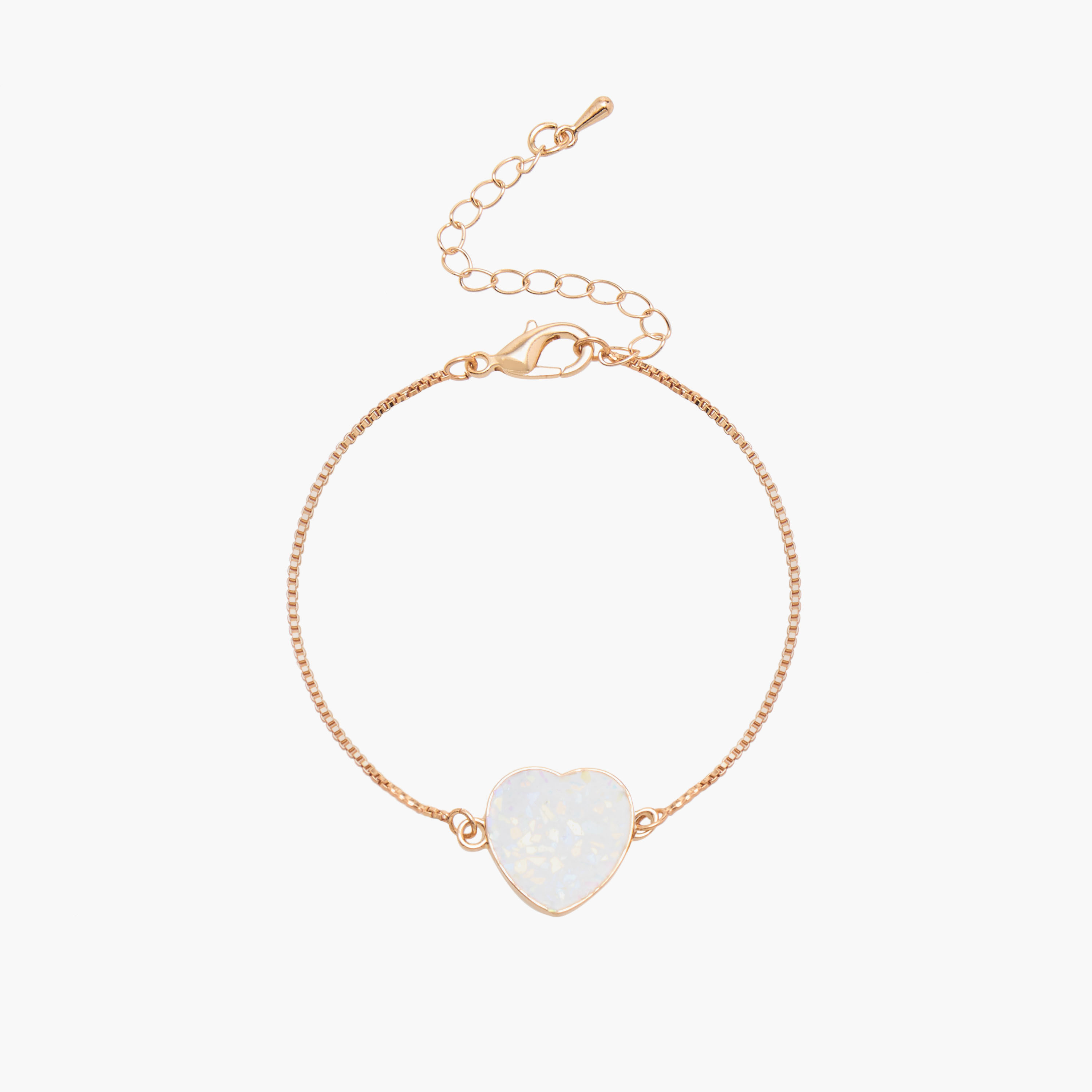 سوار مزين بقلب مع مشبك إغلاق-girls-accessories-jewellery-image-2