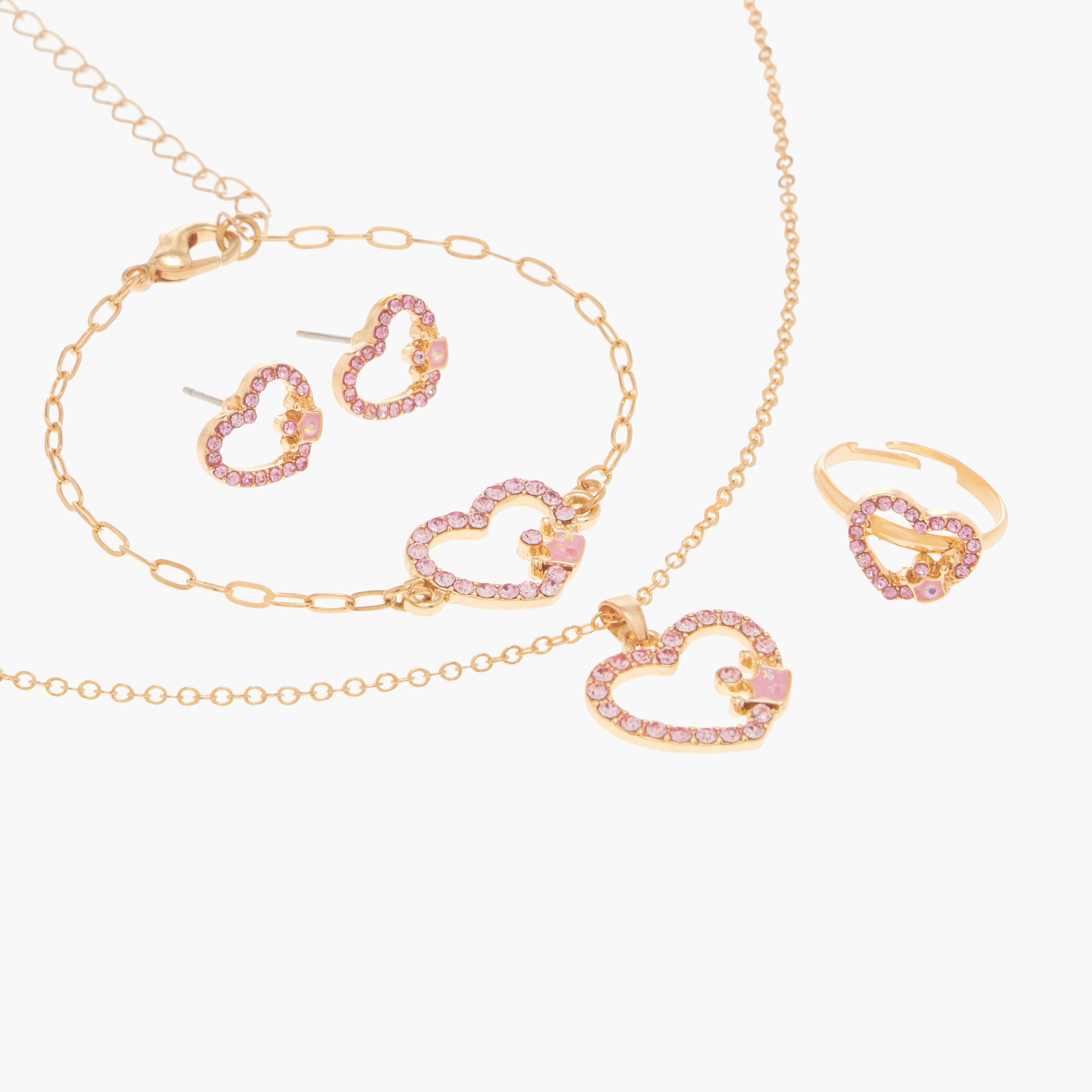 Charmz 4-Piece Heart Embellished Jewellery Set-girls-accessories-jewellery-image-7