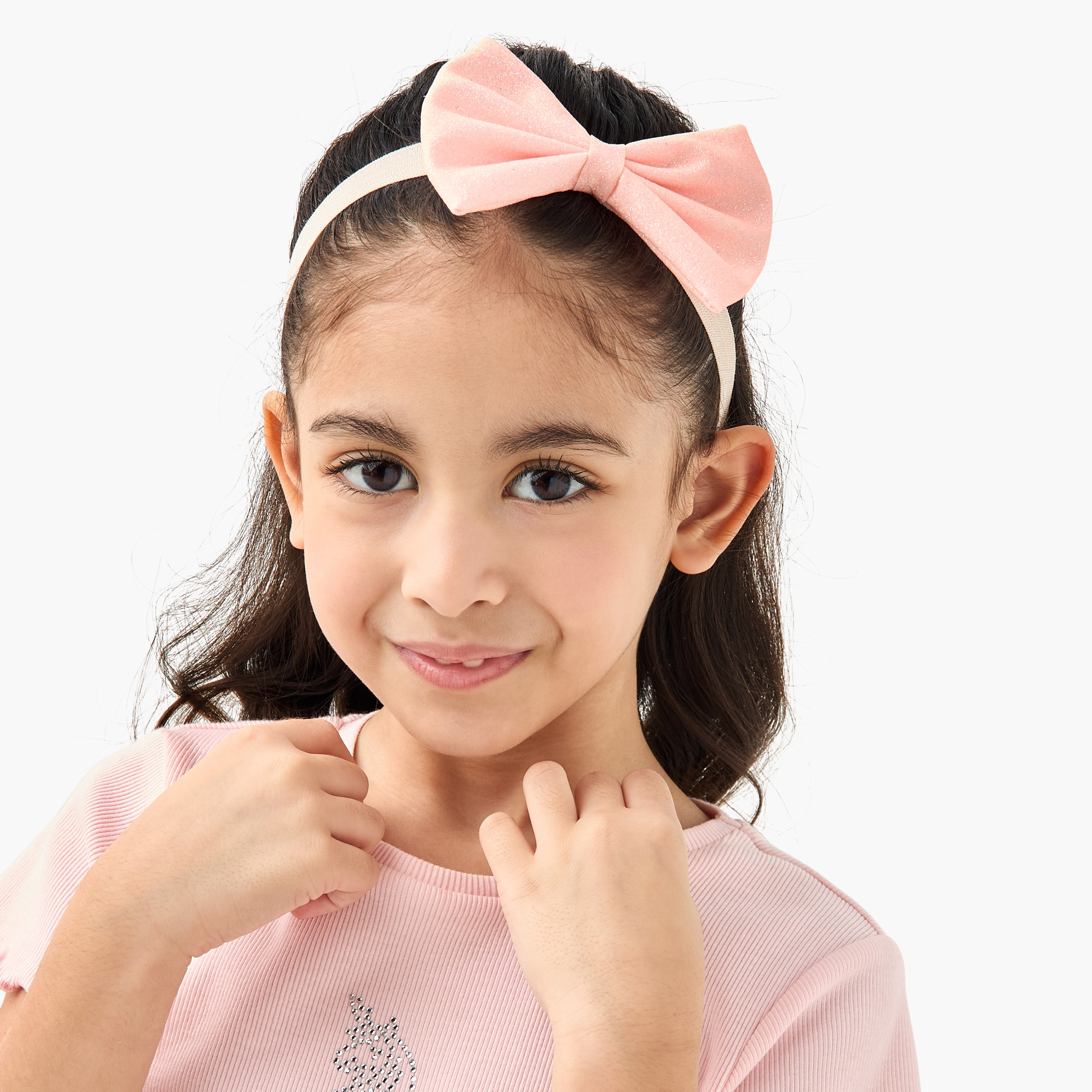 Charmz Heart Print Skirt and Bow Accent Hairband Costume Set-girls-clothing-costumes-image-4