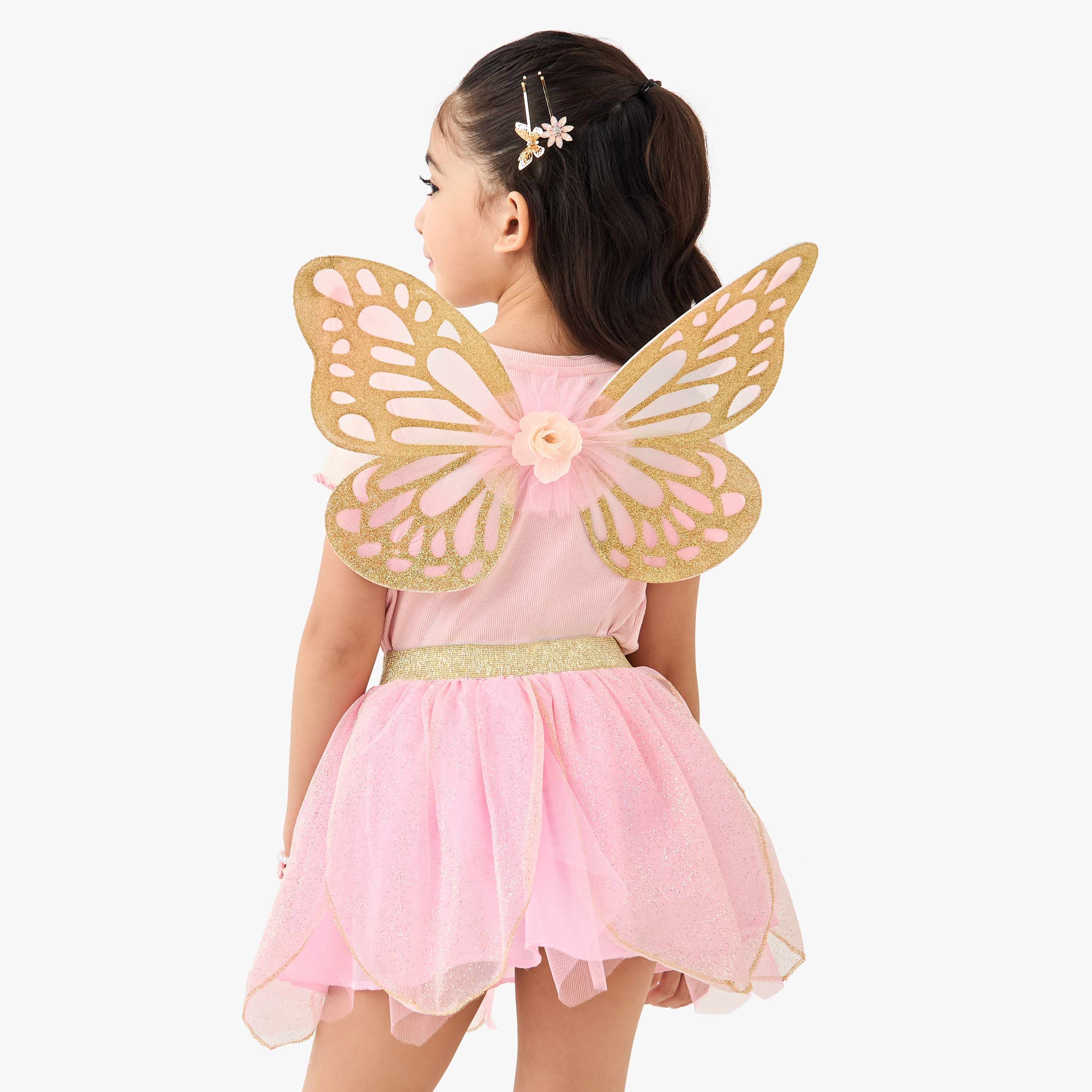 طقم زي تنورة مزيّنة بالزهور مع أجنحة وعصا من تشارمز-girls-clothing-costumes-image-4