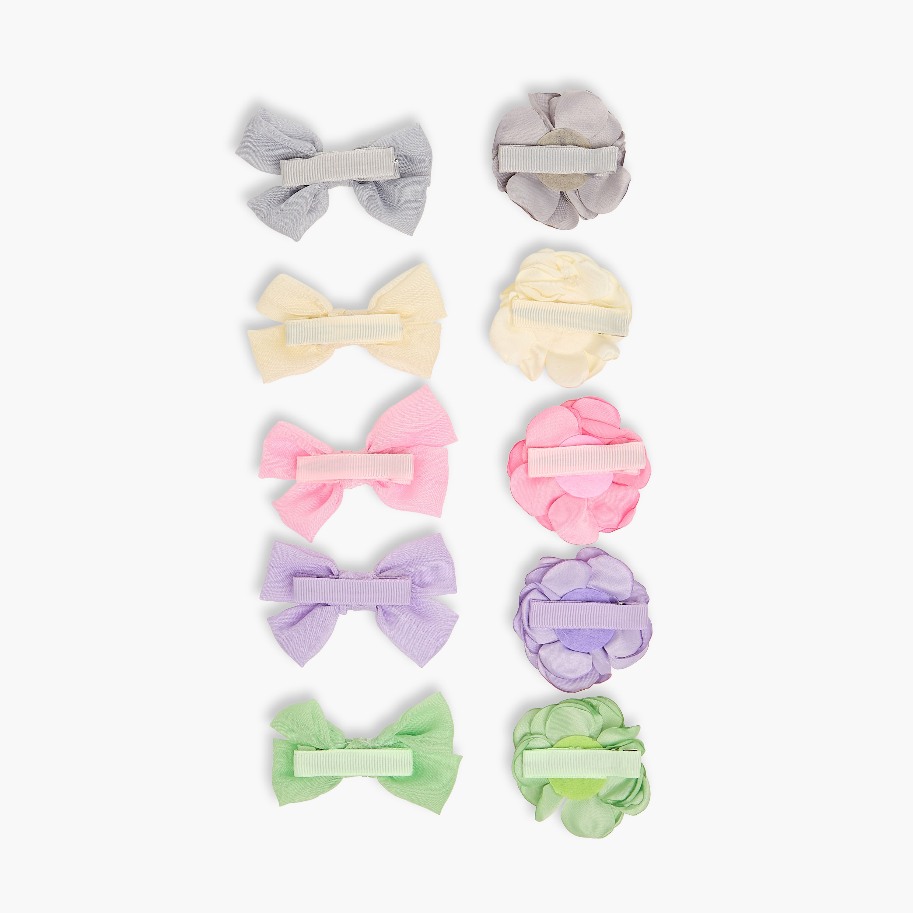 Charmz 10-Piece Bow and Floral Hair Clip Set-girls-accessories-hairaccessories-image-2