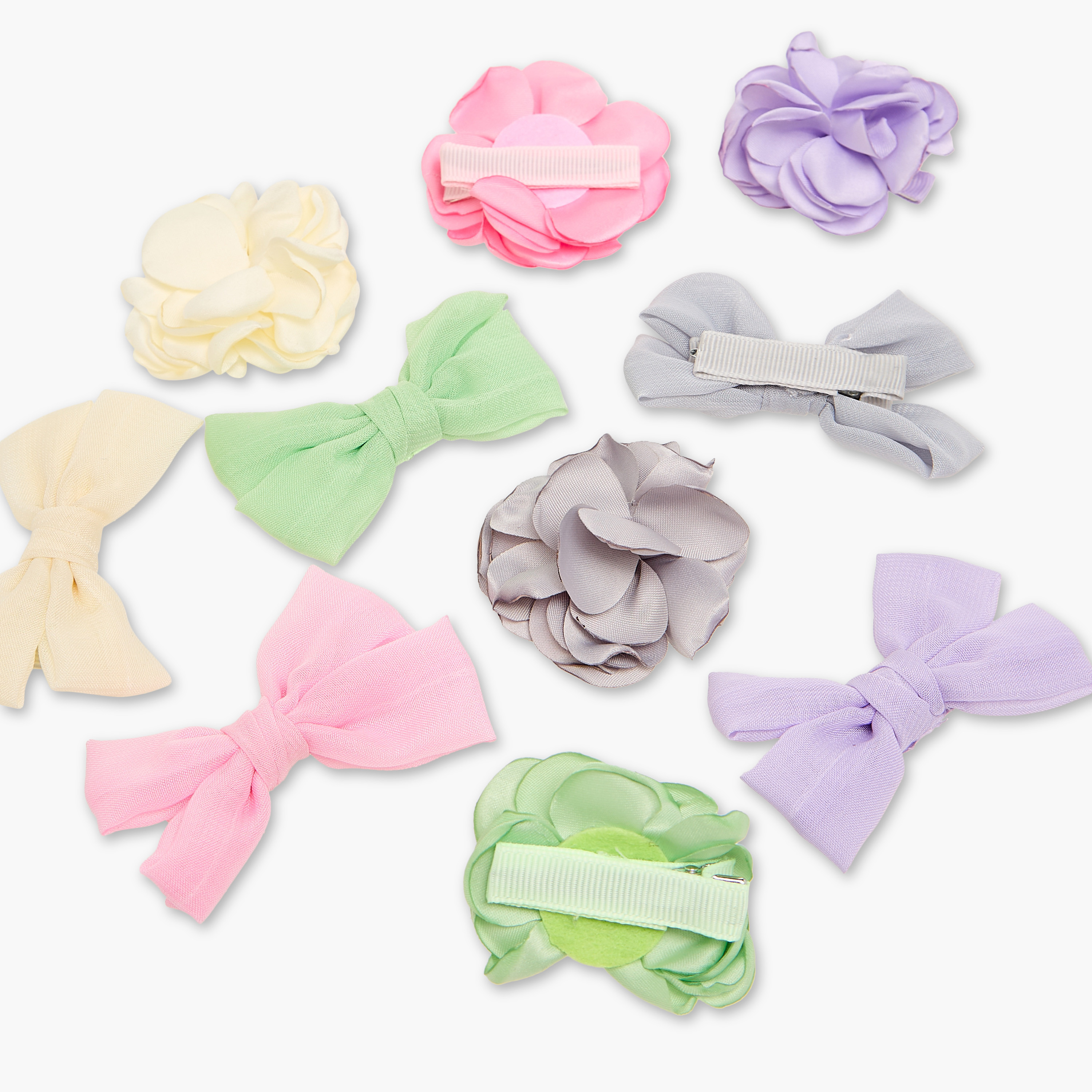 Charmz 10-Piece Bow and Floral Hair Clip Set-girls-accessories-hairaccessories-image-5