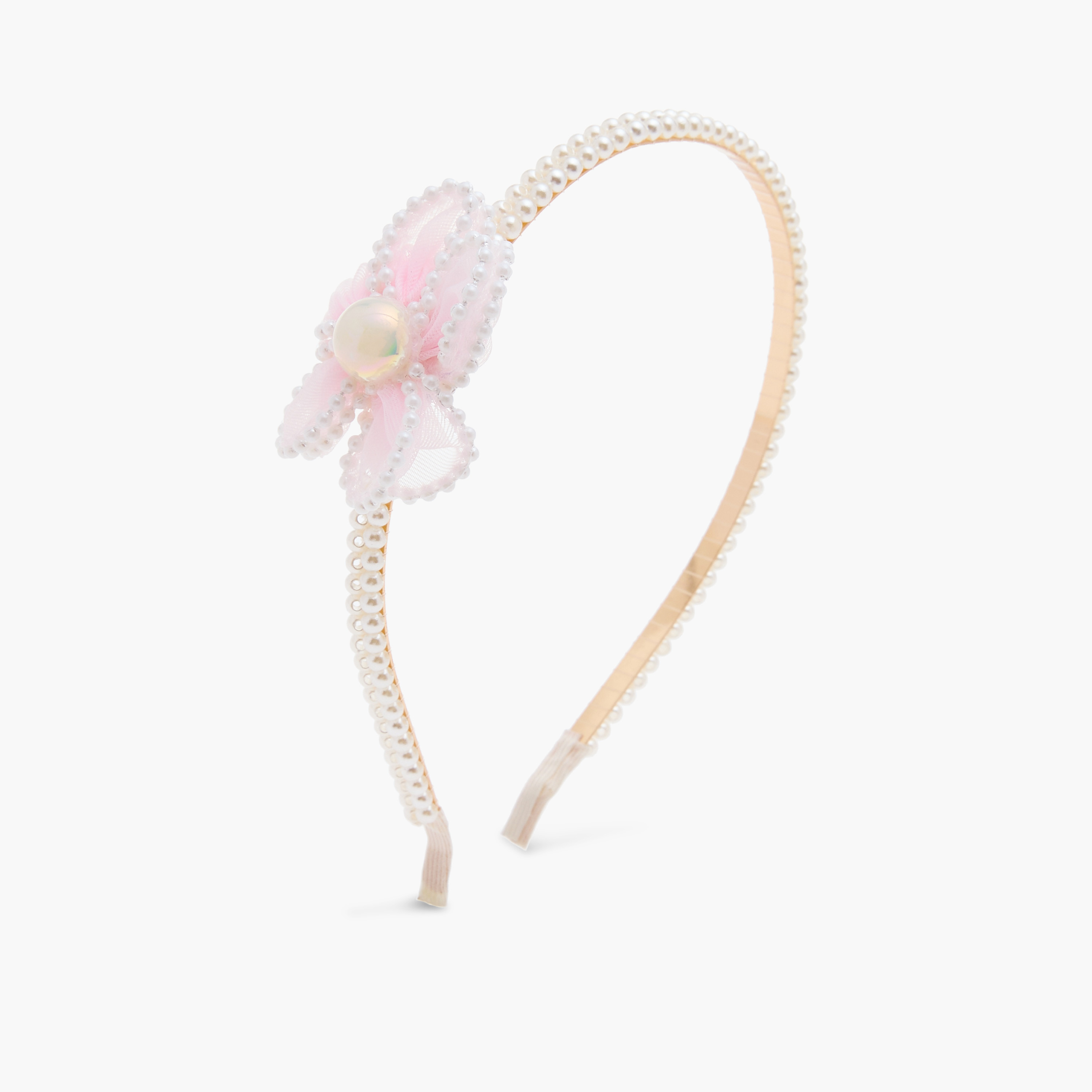 Charmz Pearl Embellished 3-Piece Hairpin and Hairband Set-girls-accessories-hairaccessories-image-2