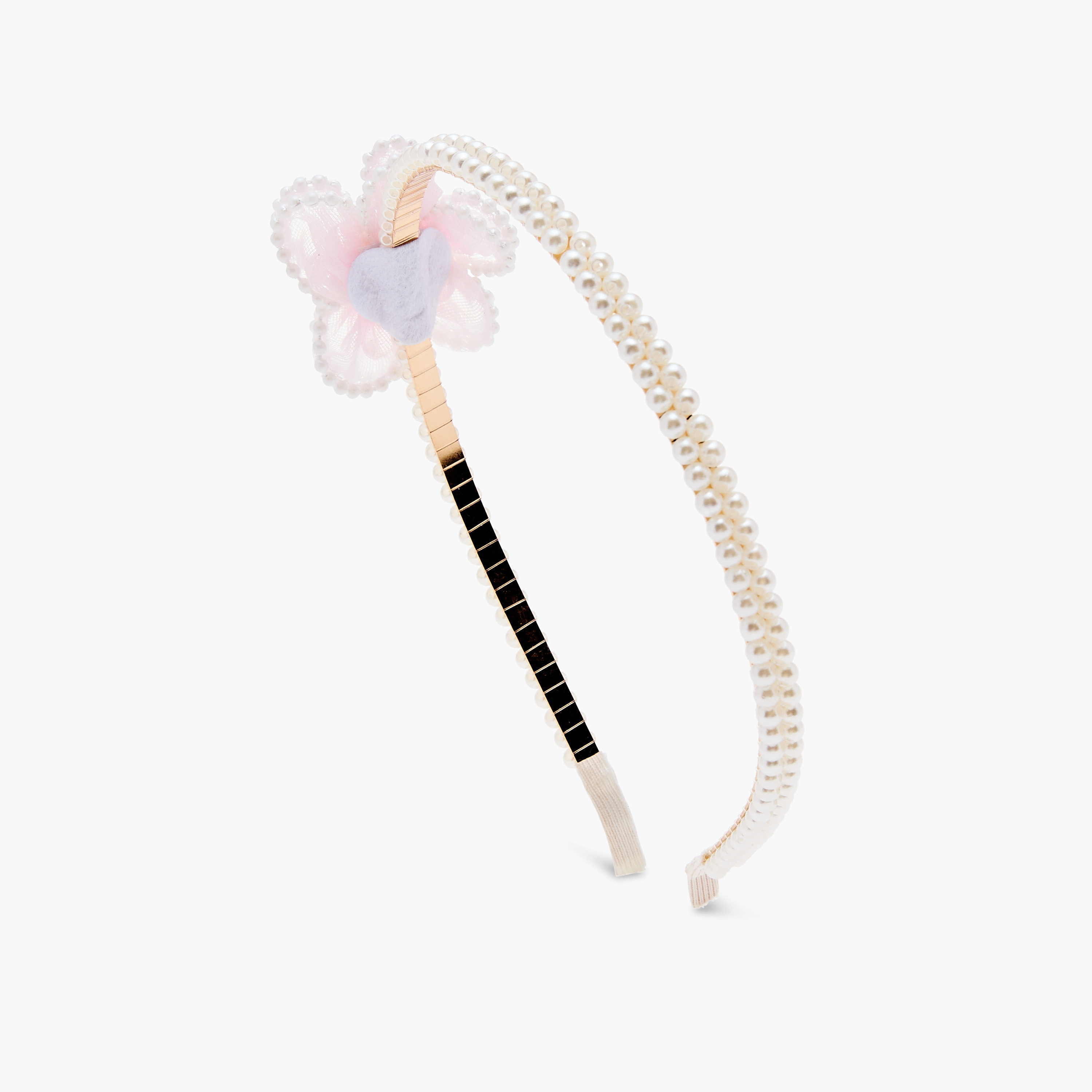 Charmz Pearl Embellished 3-Piece Hairpin and Hairband Set-girls-accessories-hairaccessories-image-3