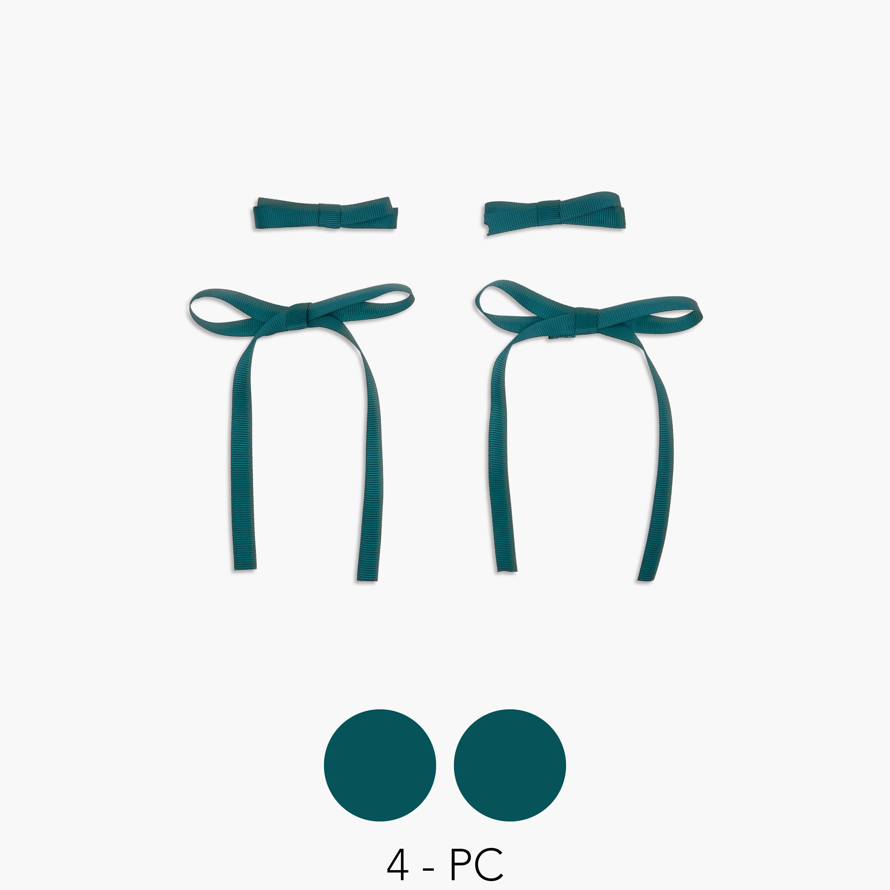 مشابك شعر بفيونكة من تشارمز - طقم 4 قطع-girls-accessories-hairaccessories-image-1