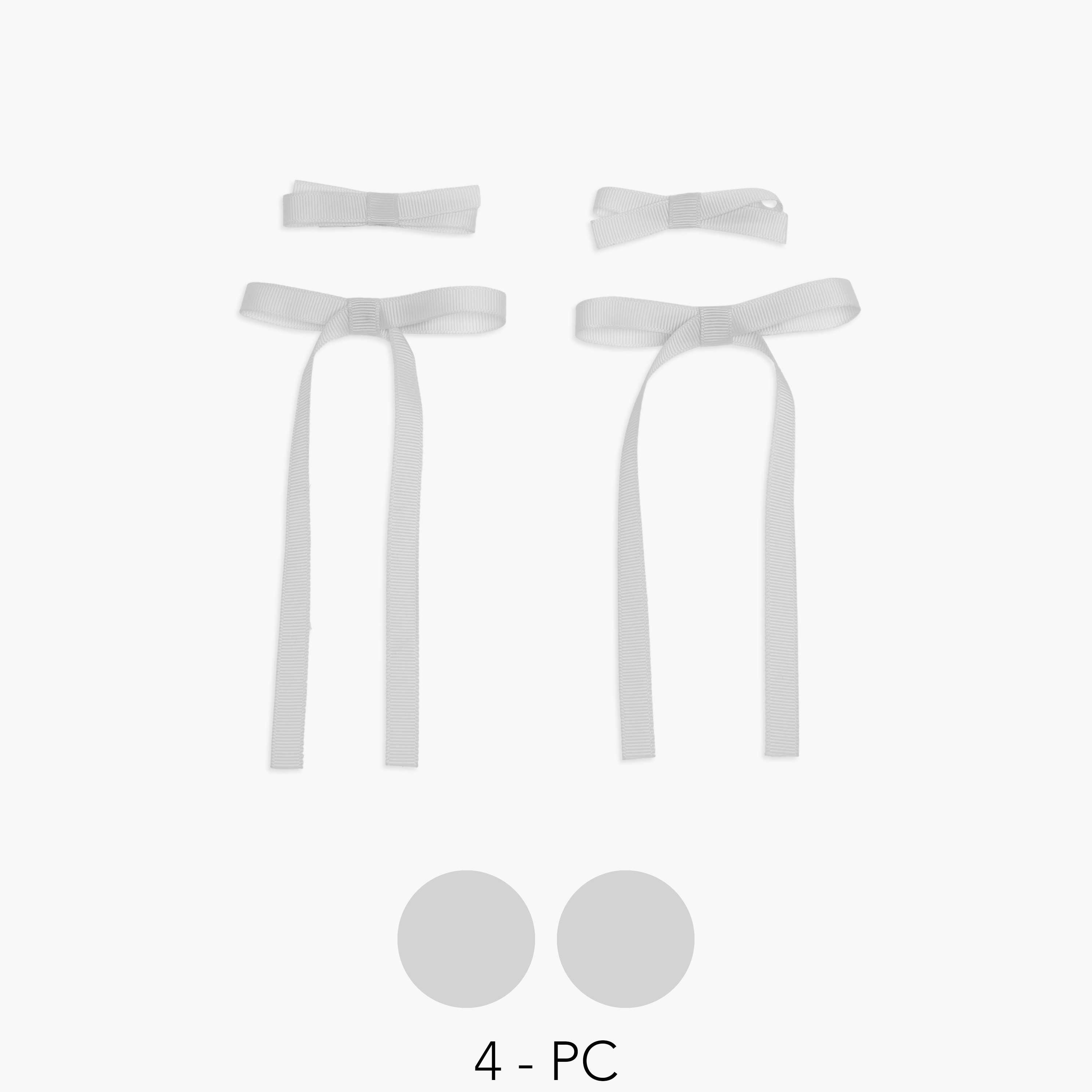 مشابك شعر بفيونكة من تشارمز - طقم 4 قطع-girls-accessories-hairaccessories-image-1