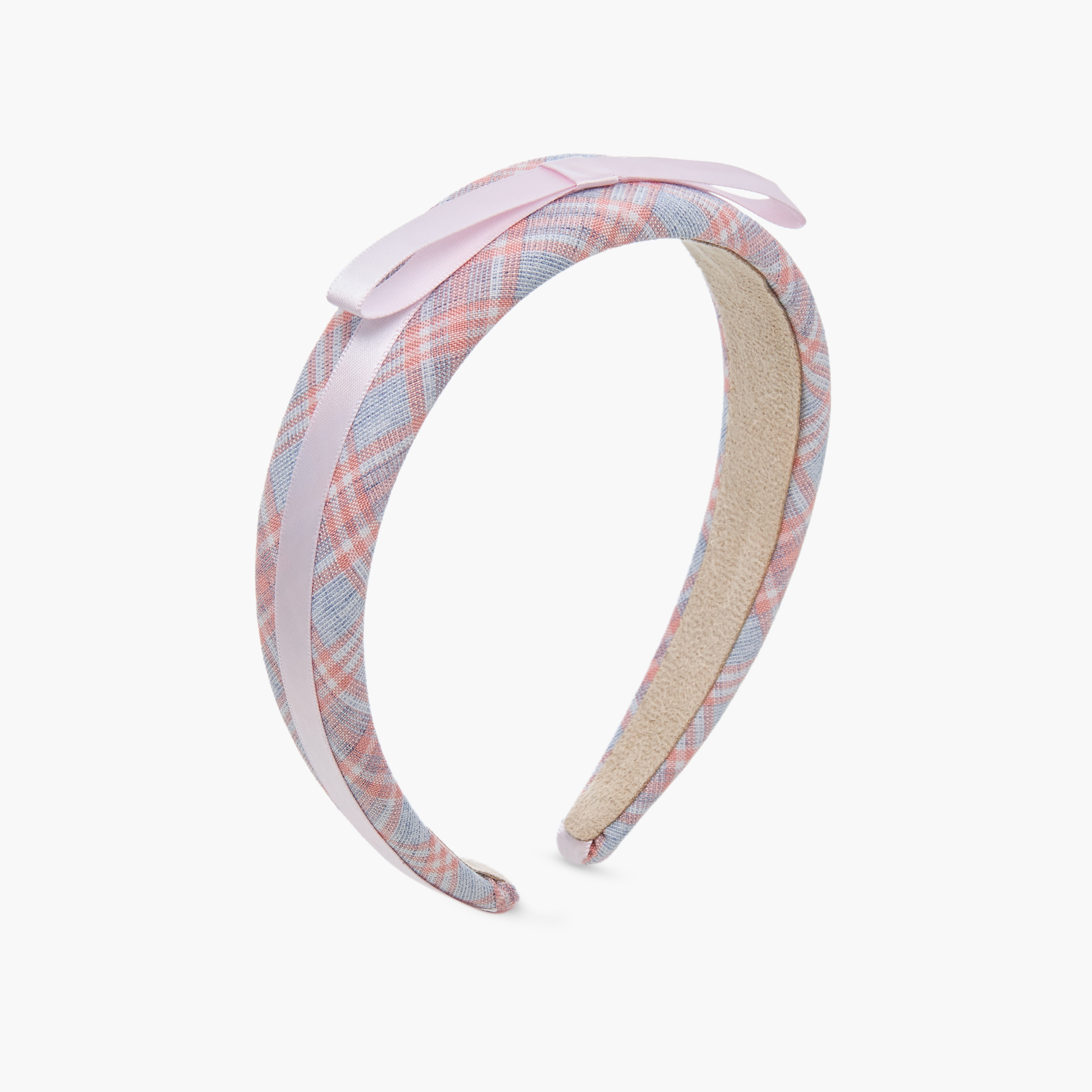 طوق شعر كاروهات بفيونكة من تشارمز-girls-accessories-hairaccessories-image-1