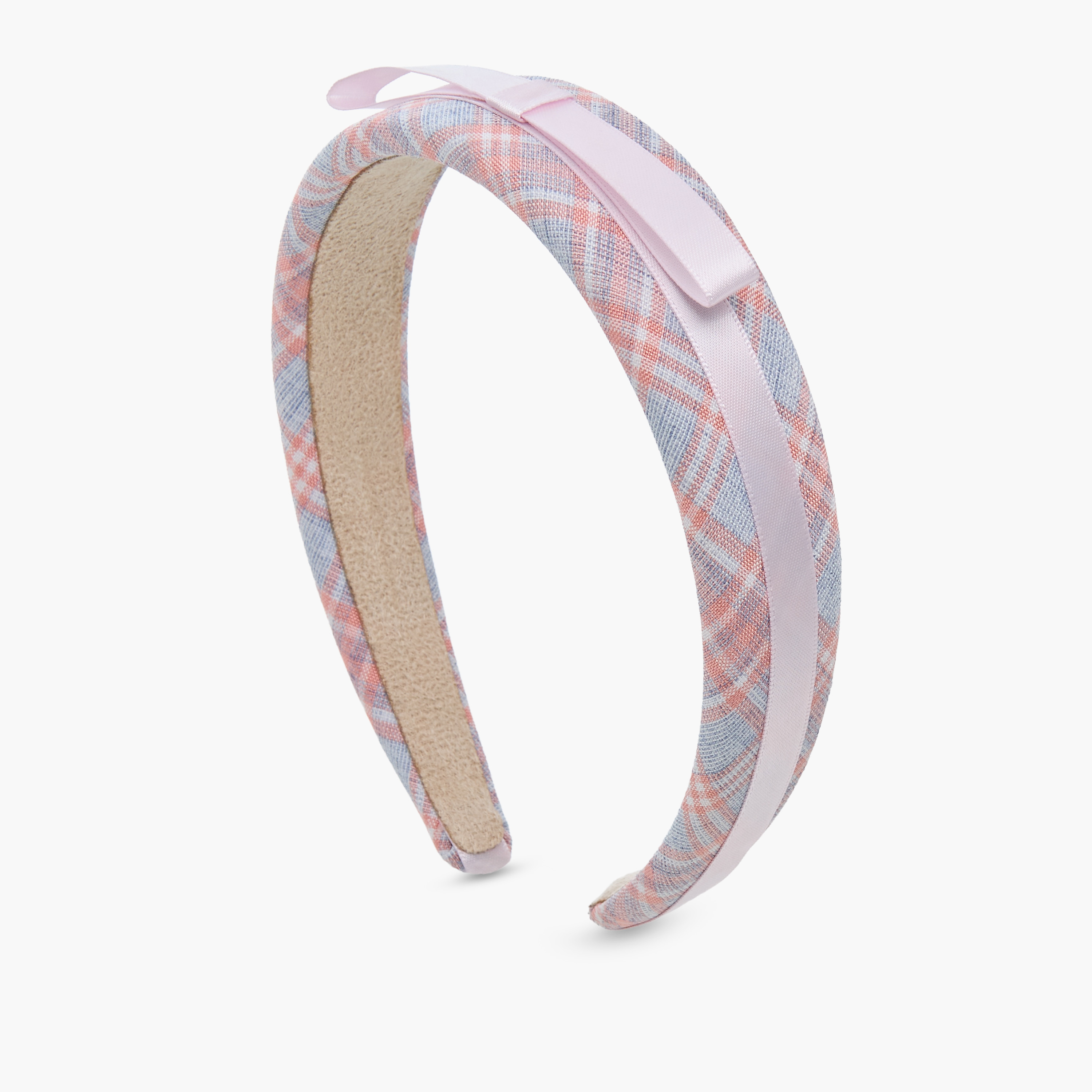 طوق شعر كاروهات بفيونكة من تشارمز-girls-accessories-hairaccessories-image-2