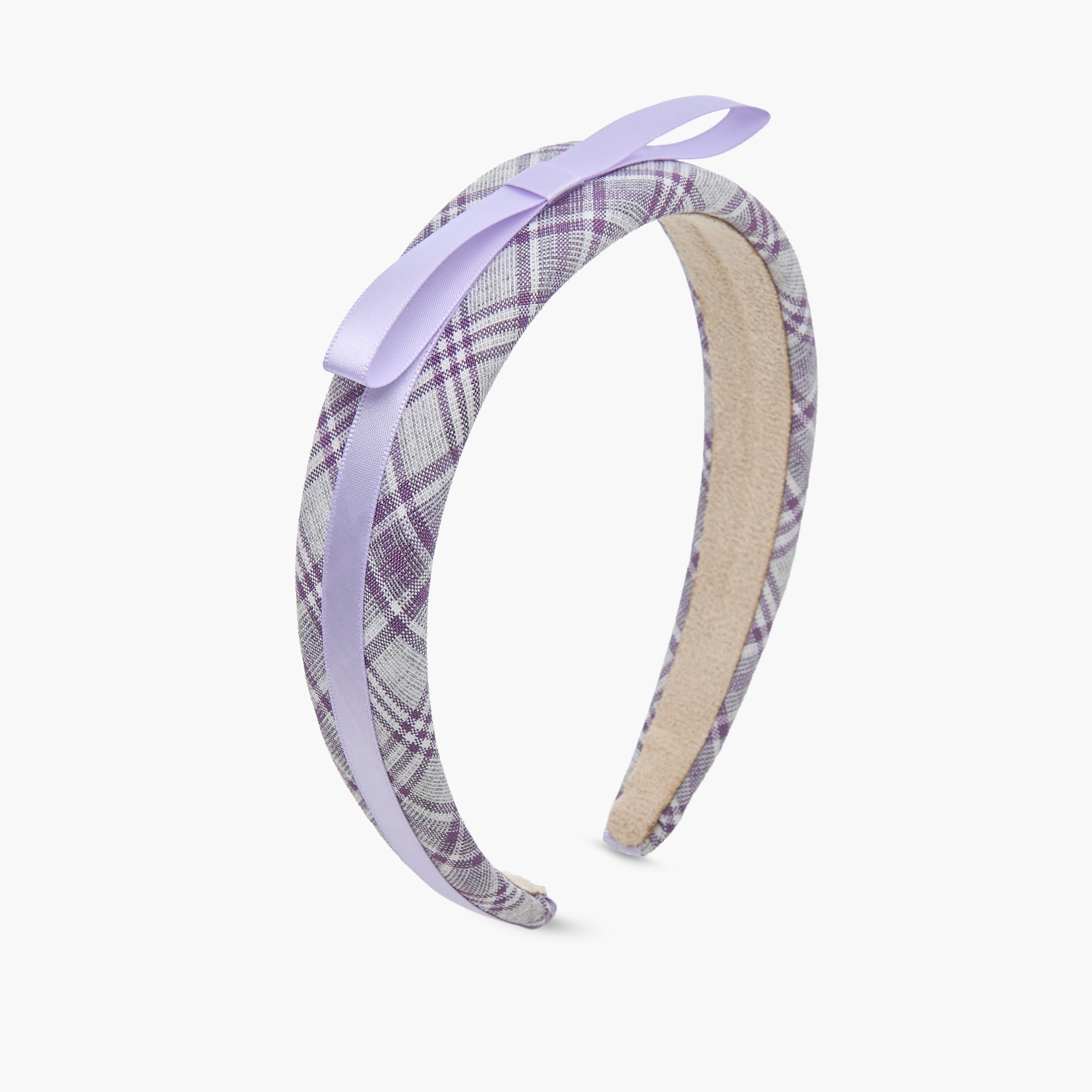 Charmz Checked Bow Applique Hairband-girls-accessories-hairaccessories-image-1