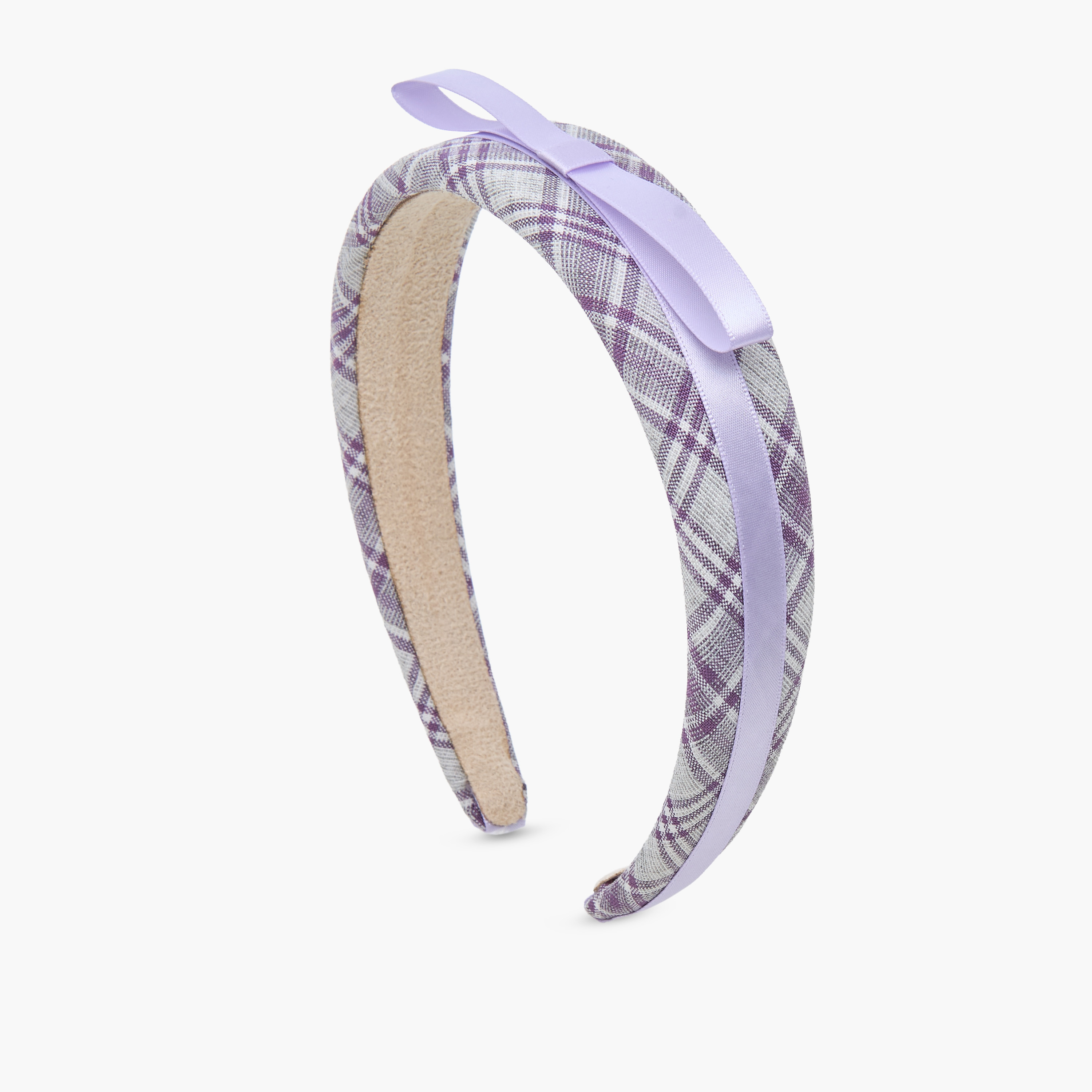 Charmz Checked Bow Applique Hairband-girls-accessories-hairaccessories-image-2