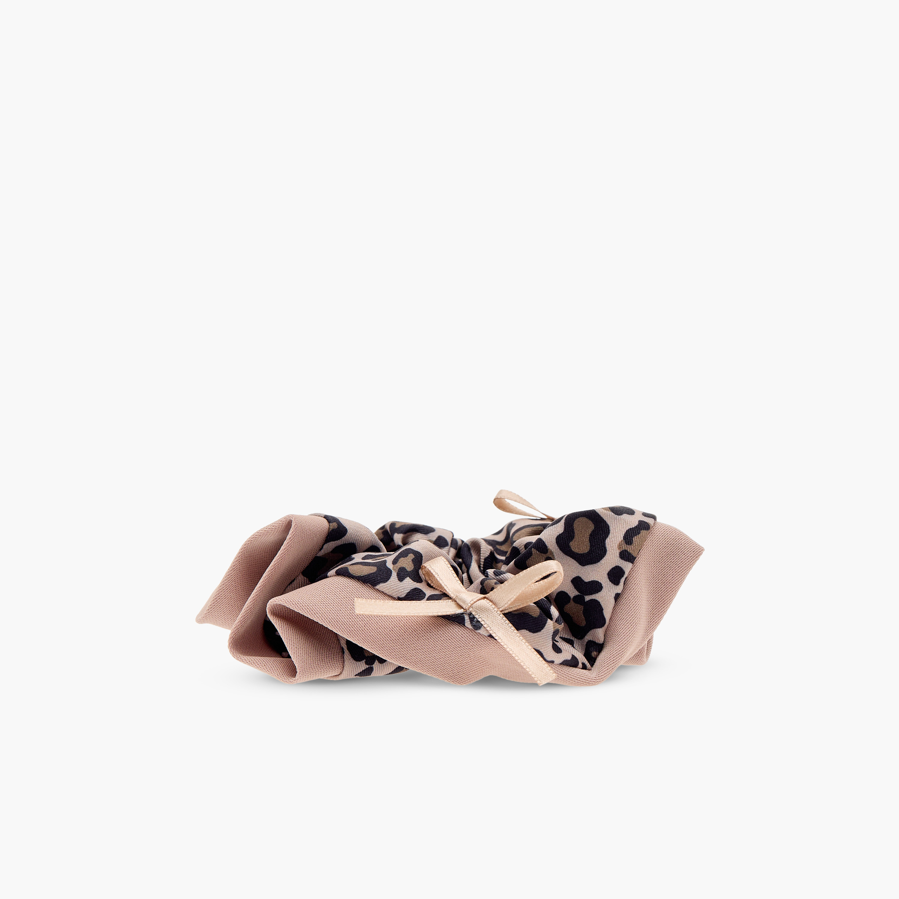 Charmz Printed Scrunchie with Bow Detail-girls-accessories-hairaccessories-image-1