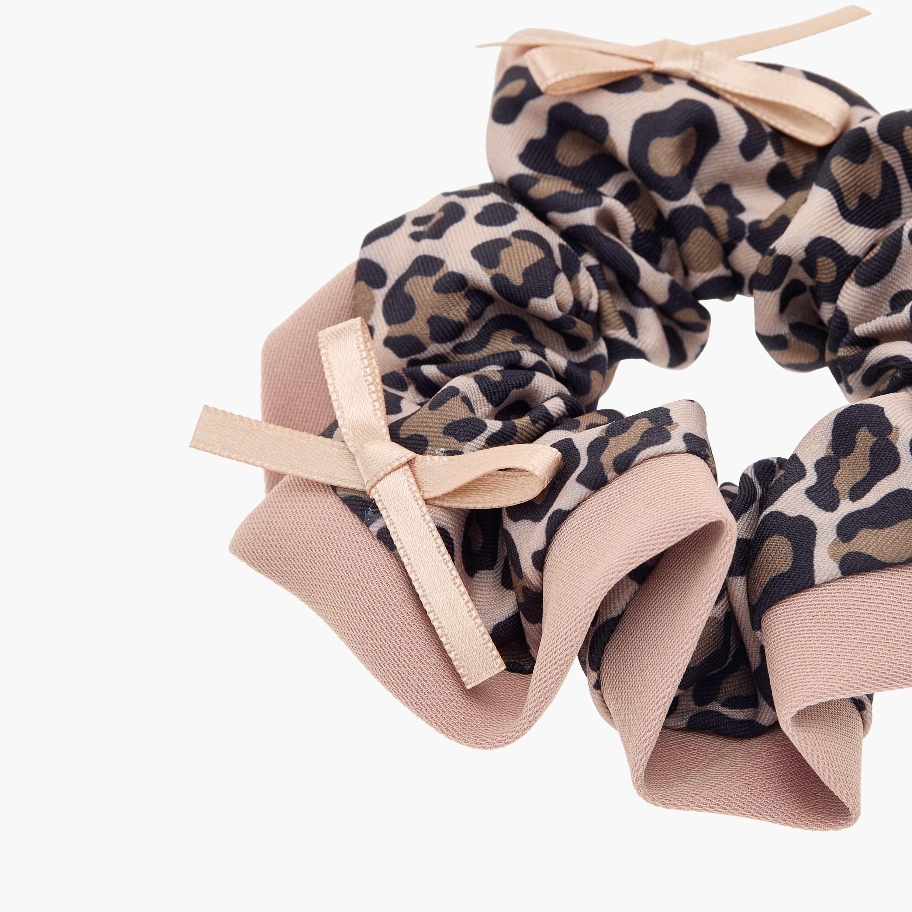 Charmz Printed Scrunchie with Bow Detail-girls-accessories-hairaccessories-image-3