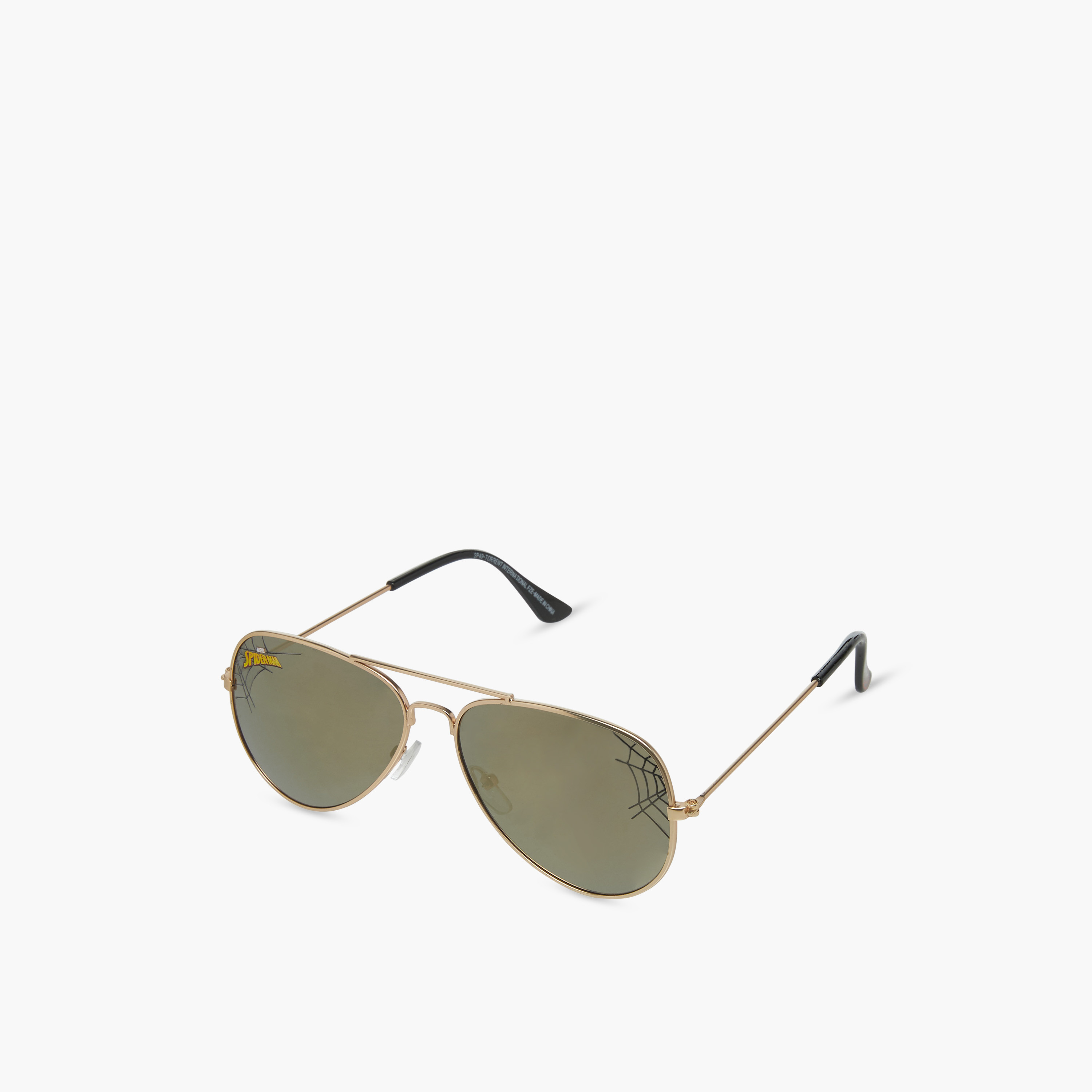 Spider-Man Print Tinted Sunglasses with Nose Pad-boys-accessories-sunglasses-image-1