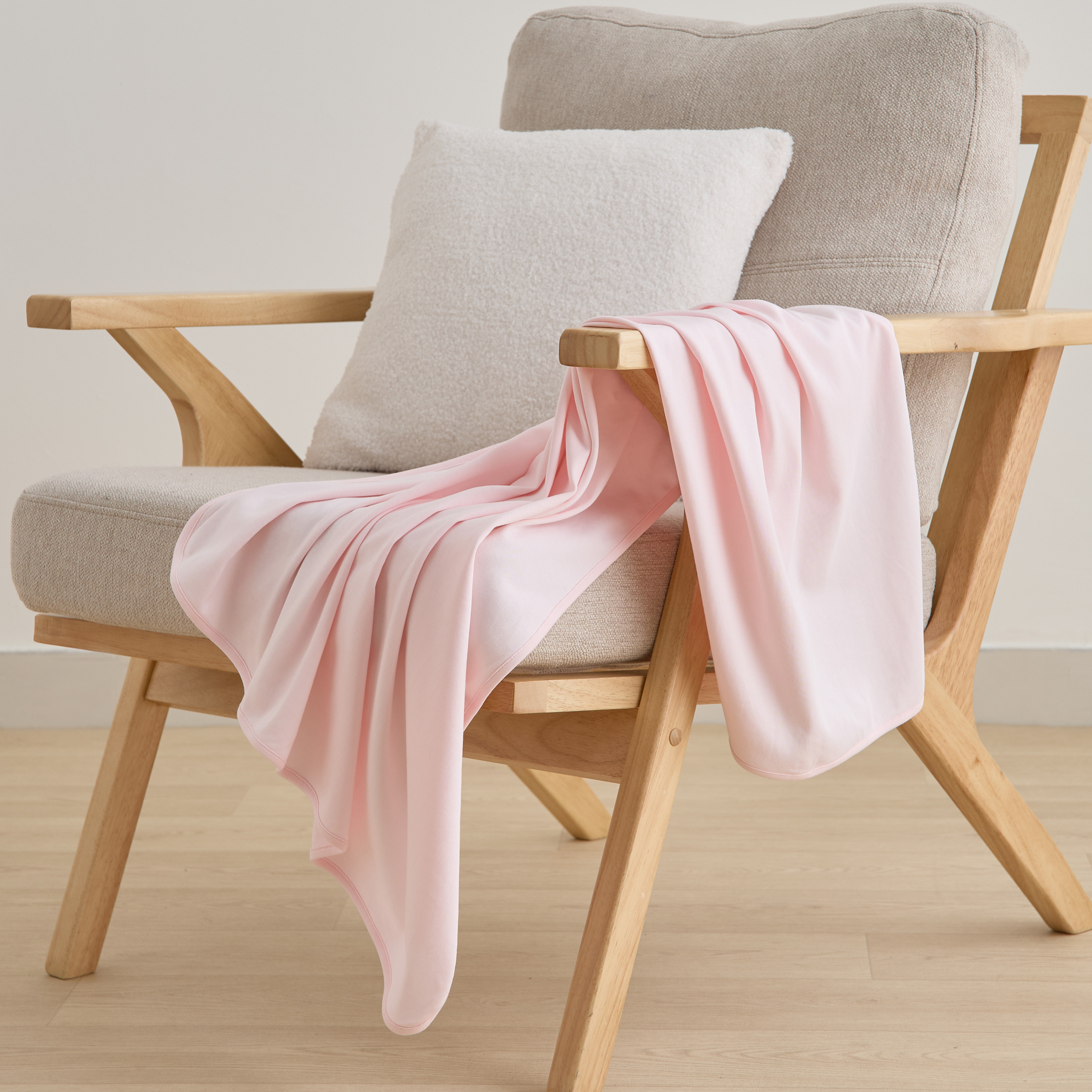 Juniors Solid Cotton Raschel Blanket - 80x100 cm-baby-nursery-blanketsandswaddles-receivingblankets-image-2