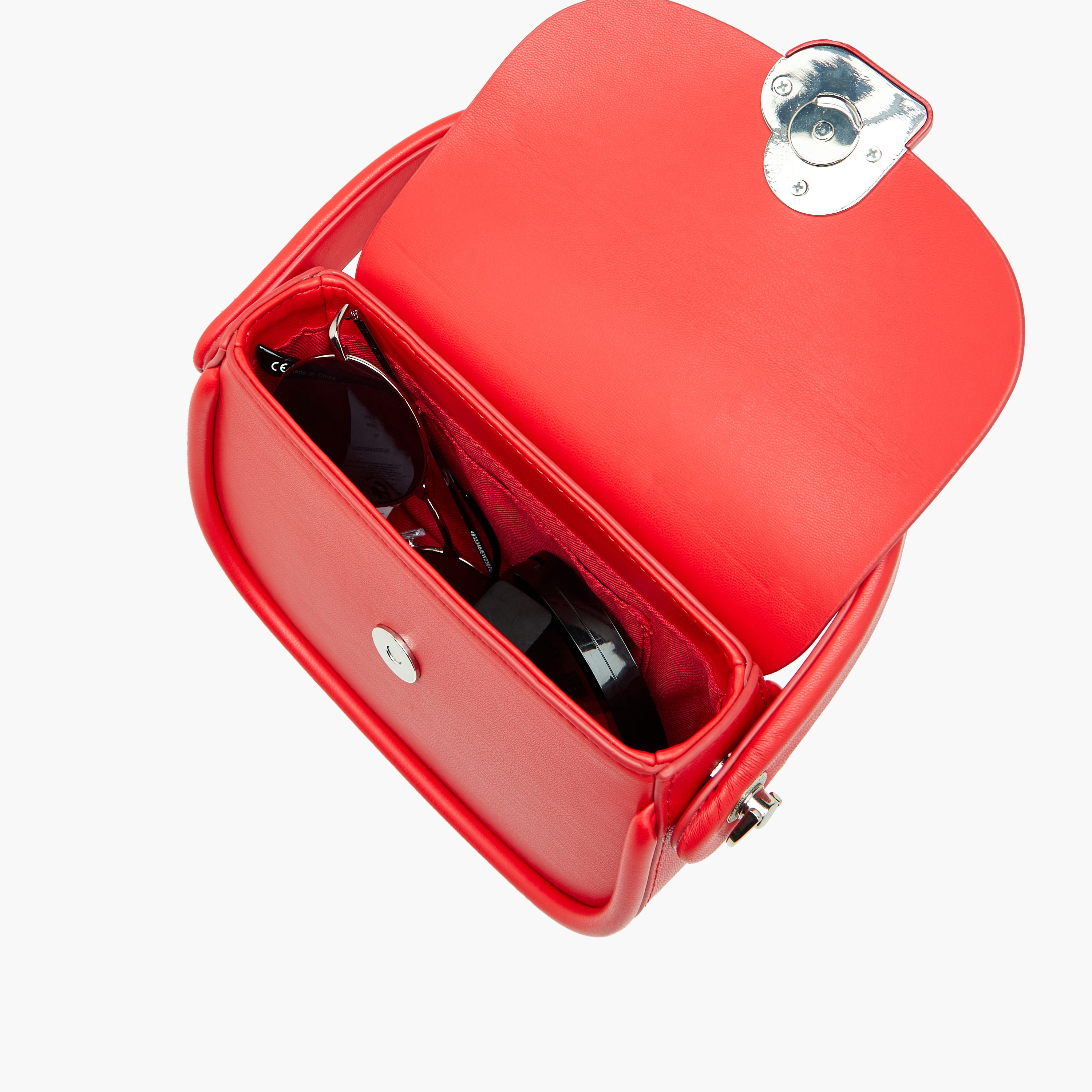 شنطة كروس بودي سادة بحزام قابل للتعديل ومقبض من تشارمز-girls-accessories-bags-image-7