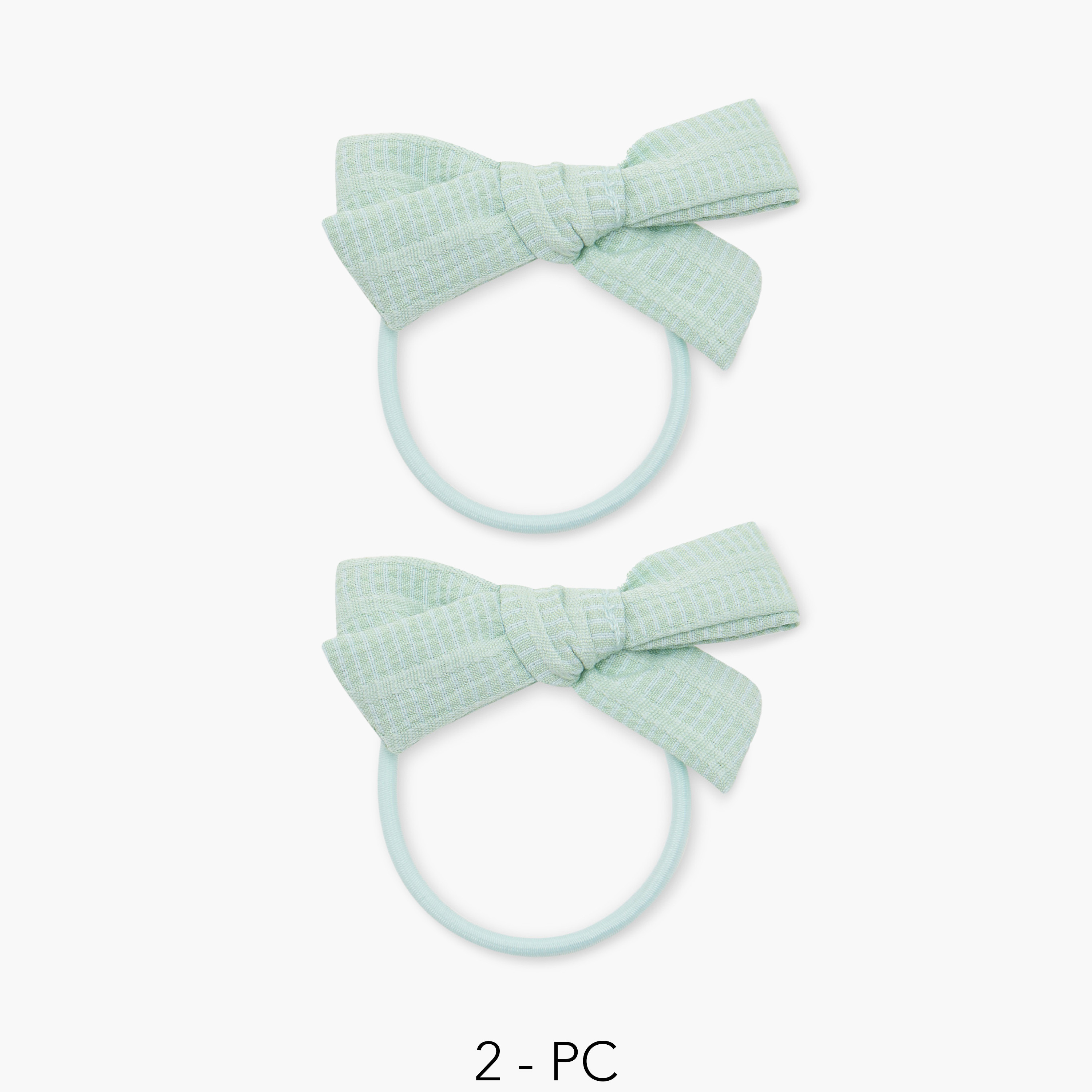 ربطات شعر فيونكة بارزة الملمس من تشارمز - طقم من قطعتين-girls-accessories-hairaccessories-image-1