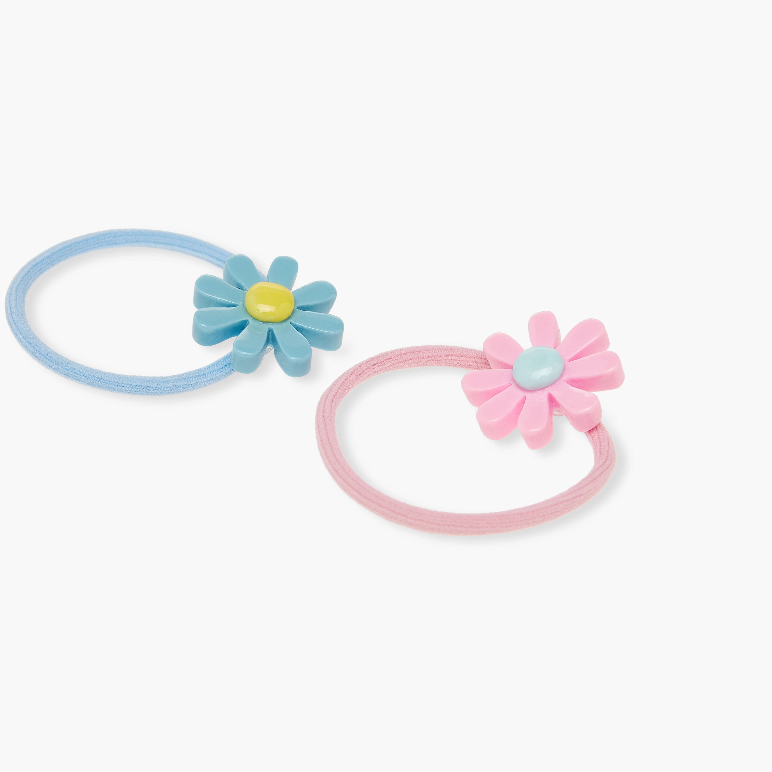 Charmz Flower Applique Hair Tie - Set of 2-girls-accessories-hairaccessories-image-7