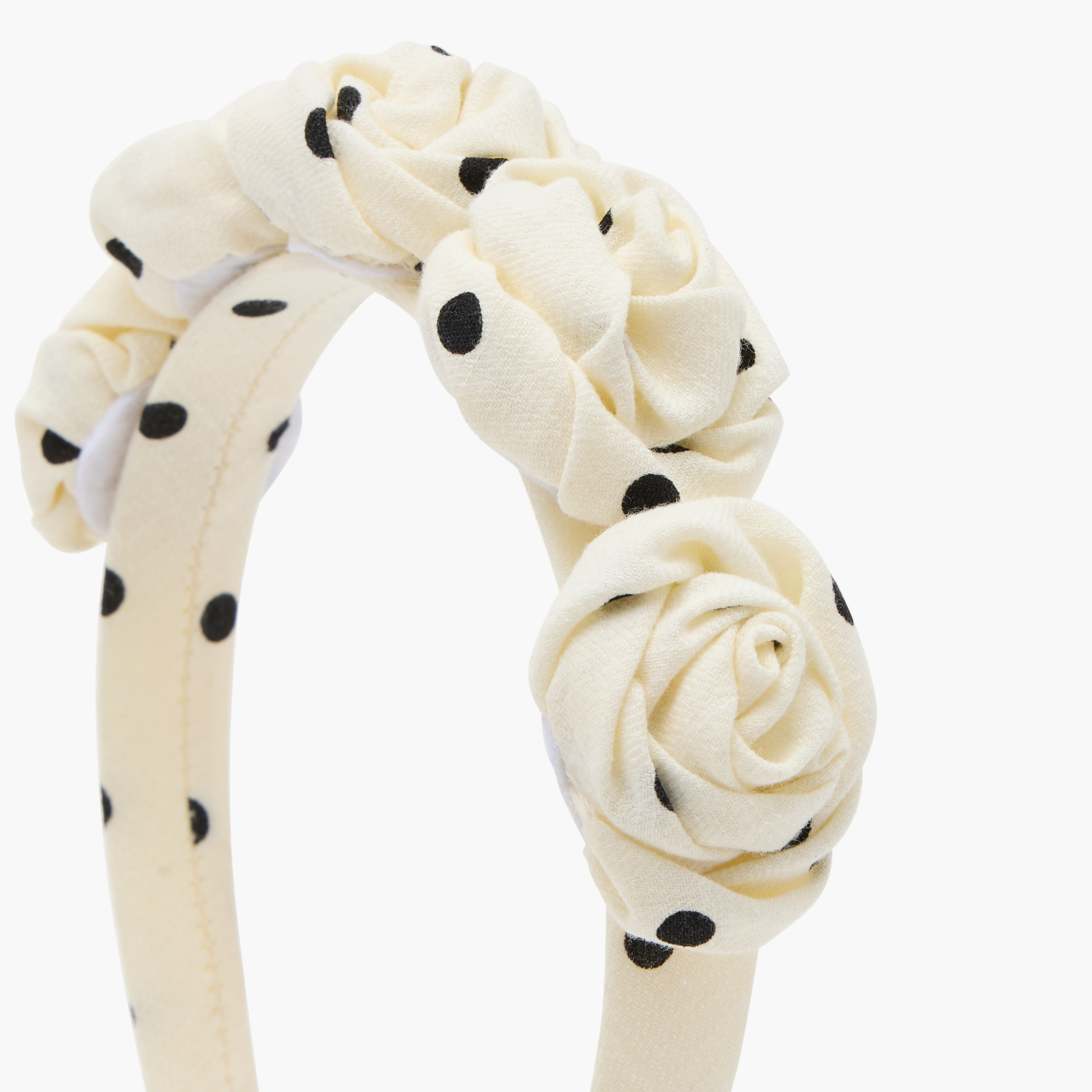 Charmz Polka Dot Print Hairband with Tie-Up-girls-accessories-hairaccessories-image-3