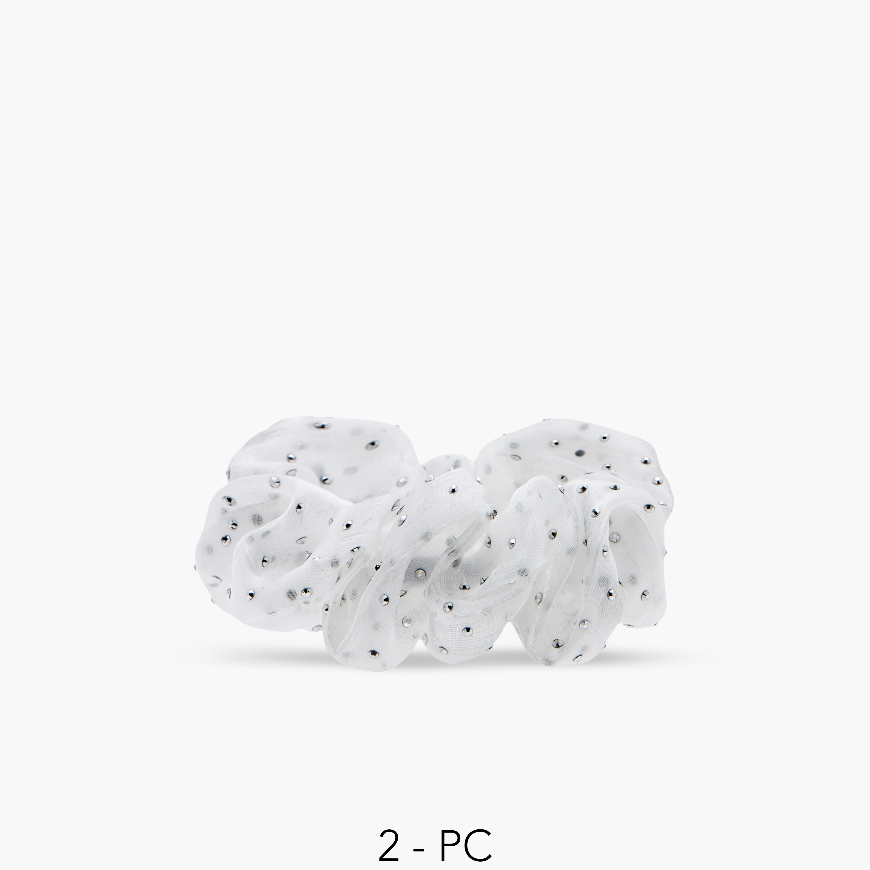 Charmz Embellished Hair Scrunchie - Set of 2-girls-accessories-hairaccessories-image-1
