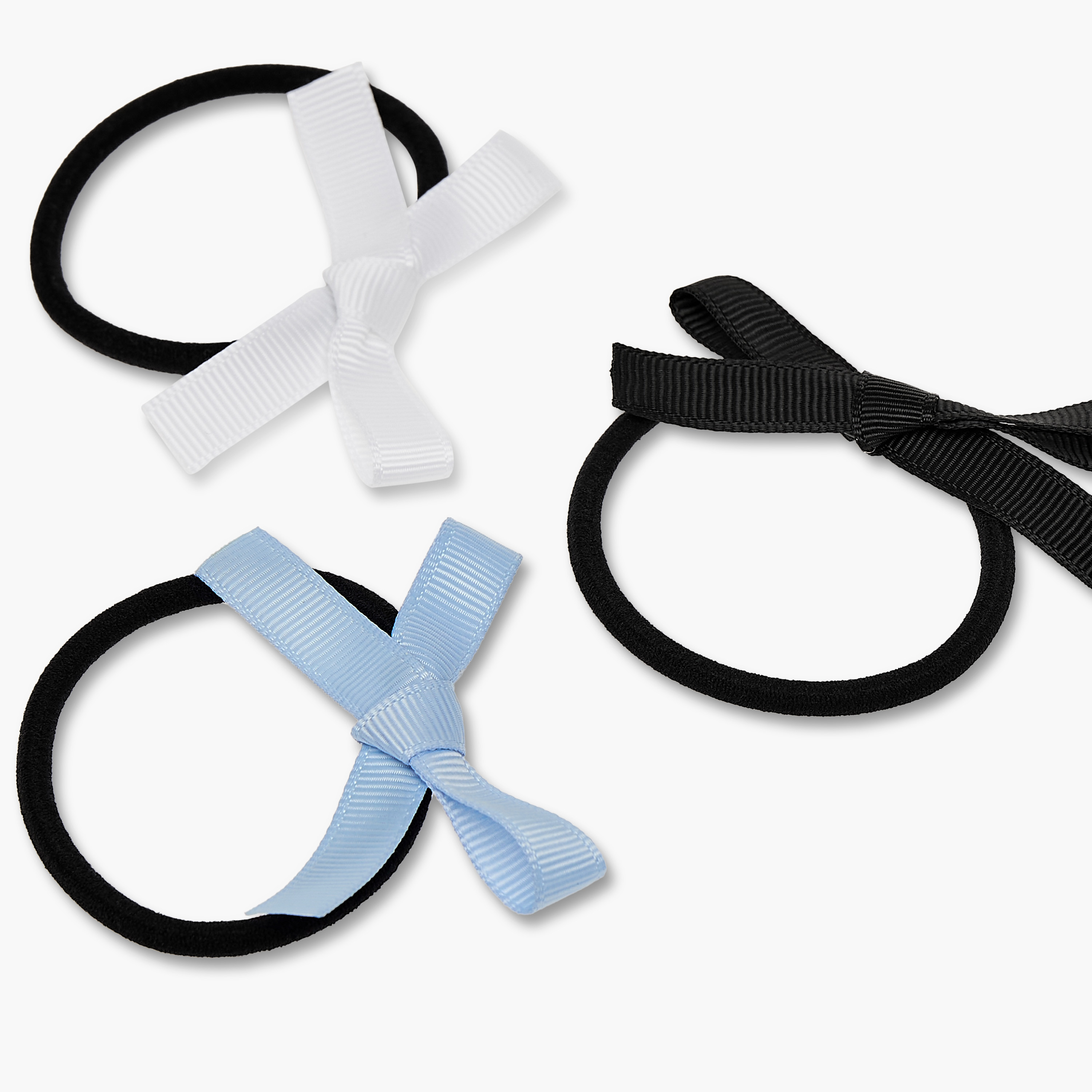 Bow Applique Hair Tie - Set of 6-girls-accessories-hairaccessories-image-9