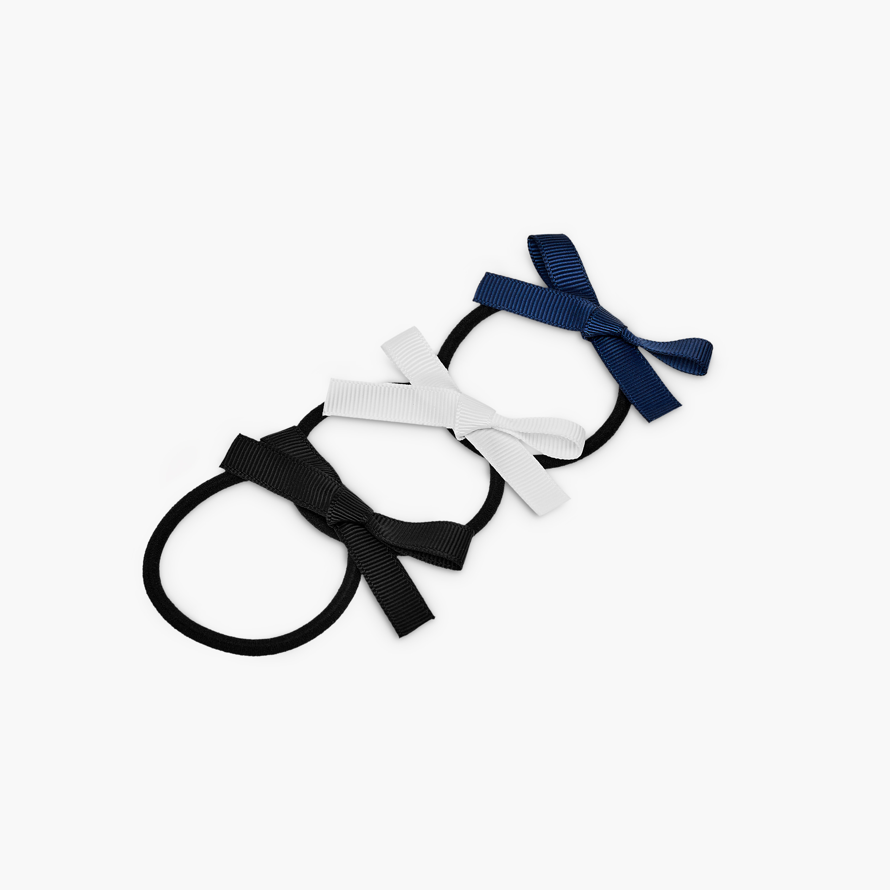 Bow Applique Hair Tie - Set of 6-girls-accessories-hairaccessories-image-5