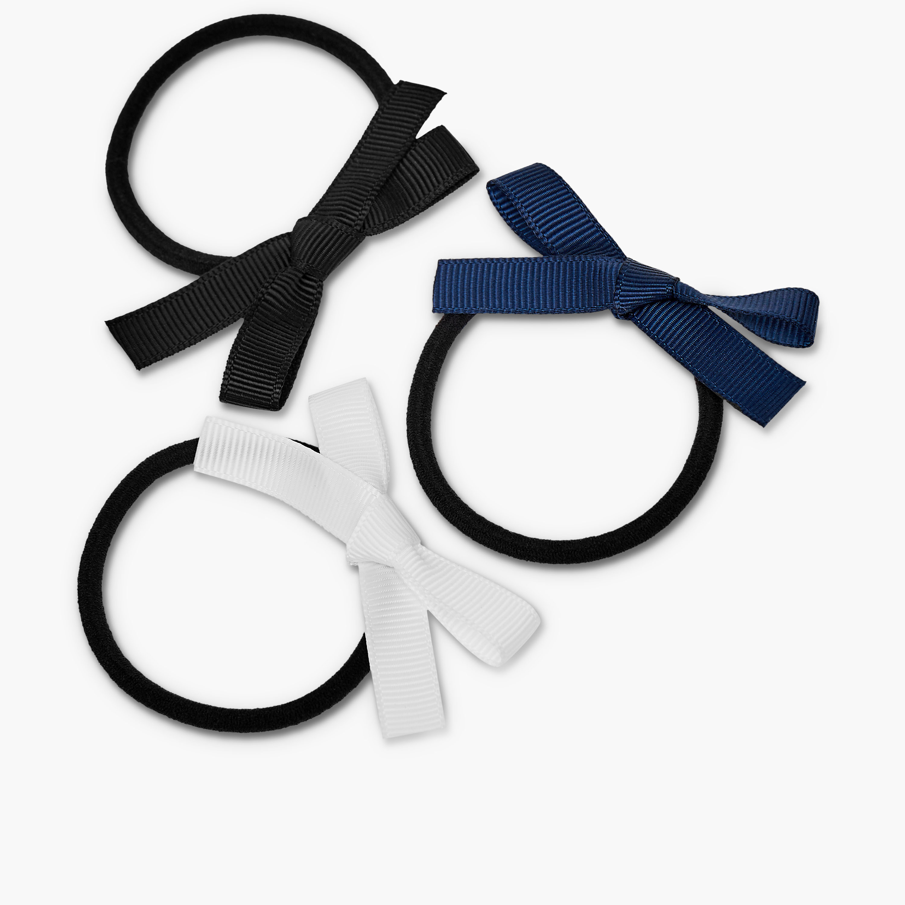 Bow Applique Hair Tie - Set of 6-girls-accessories-hairaccessories-image-6