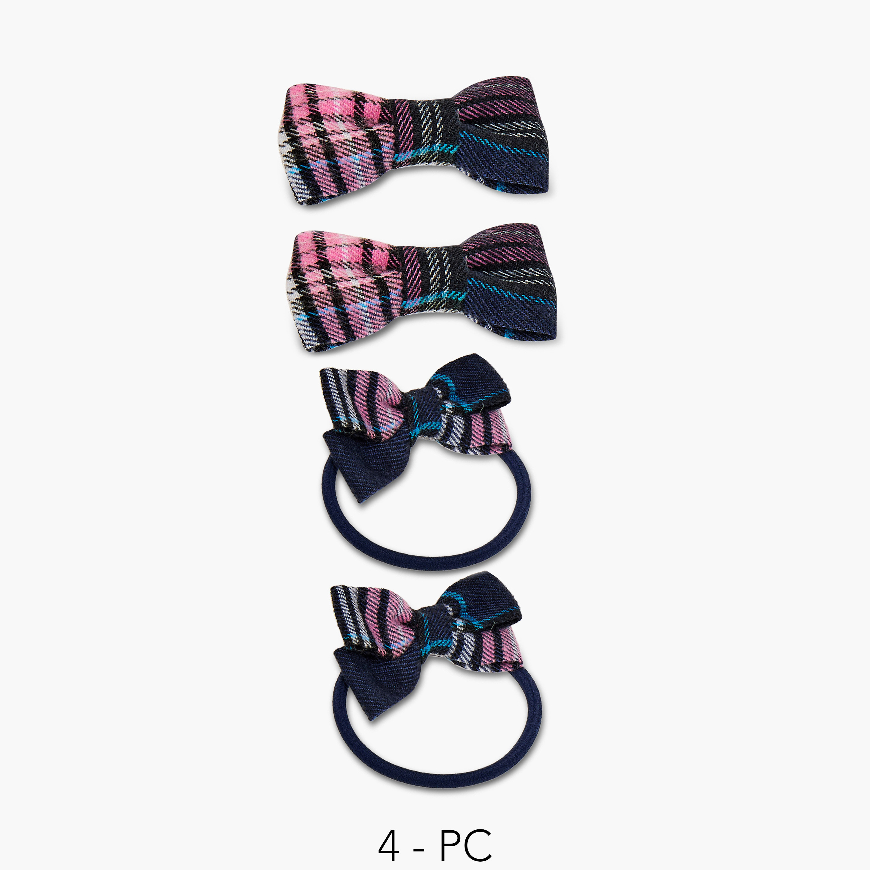 طقم اكسسوارات شعر 4 قطع بفيونكة من تشارمز-girls-accessories-hairaccessories-image-1